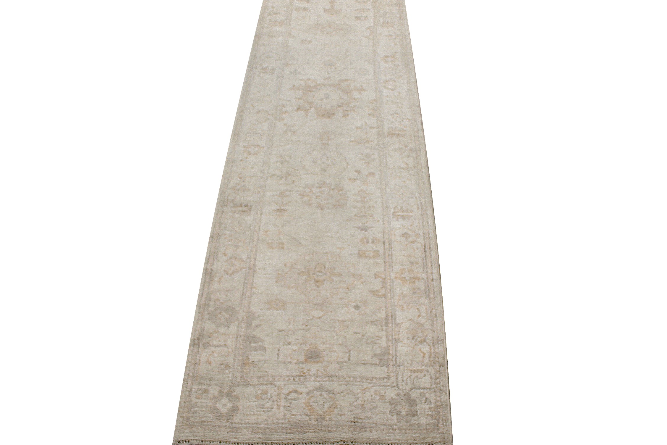 10 ft. Runner Oushak Hand Knotted Wool Area Rug - MR027907