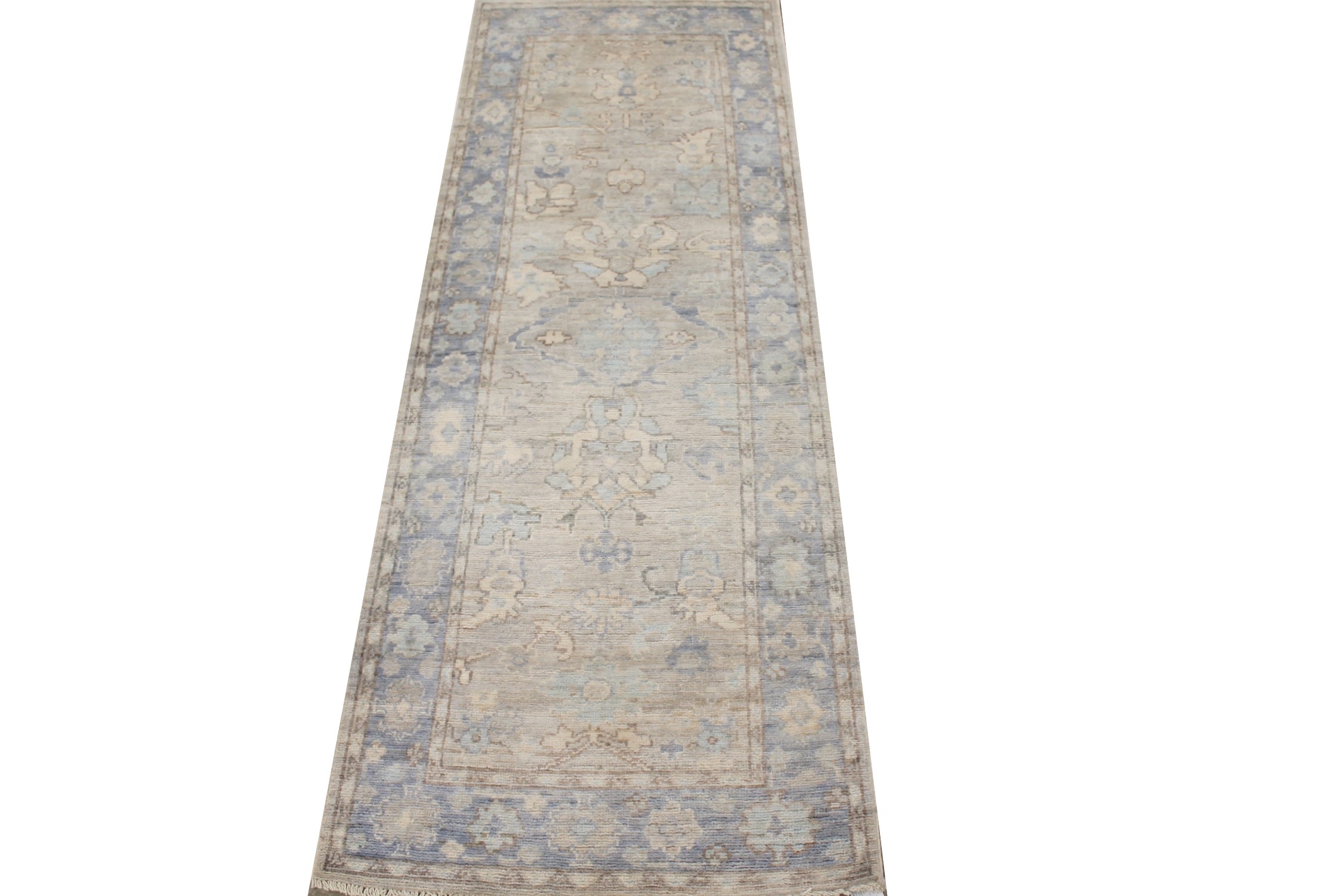 8 ft. Runner Oushak Hand Knotted Wool Area Rug - MR027915