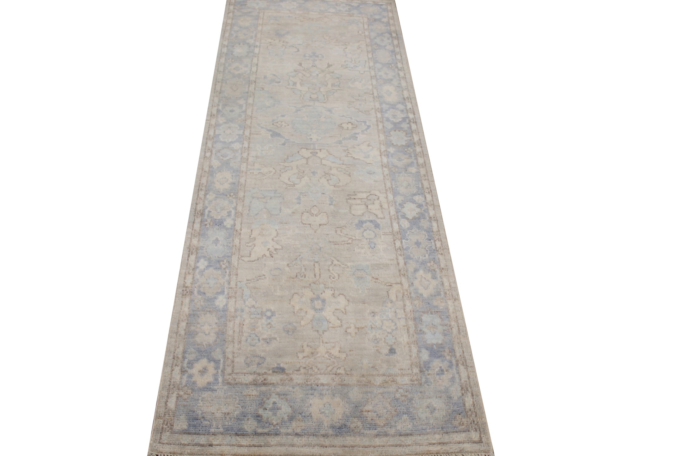 8 ft. Runner Oushak Hand Knotted Wool Area Rug - MR027915