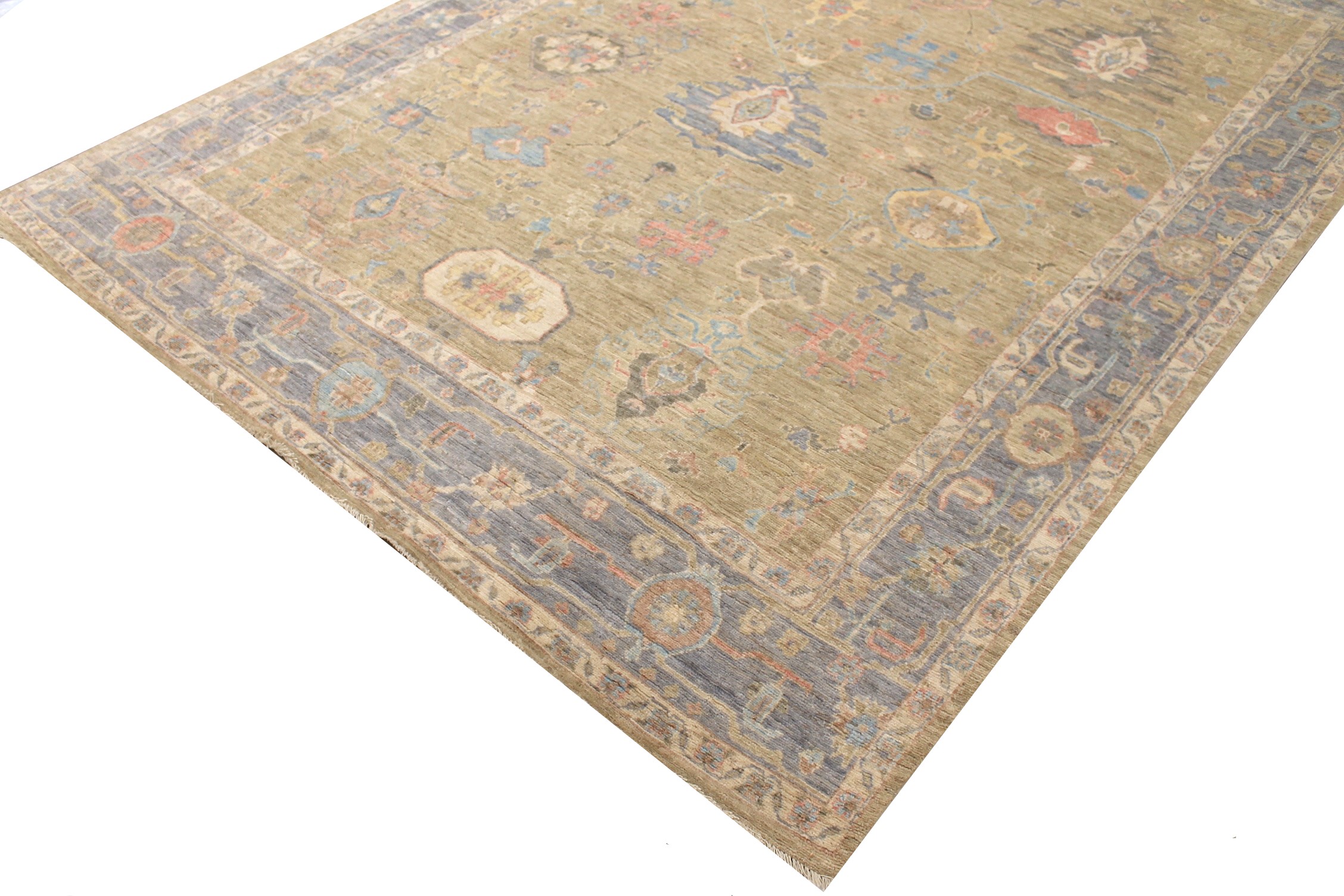 9x12 Oushak Hand Knotted Wool Area Rug - MR027931