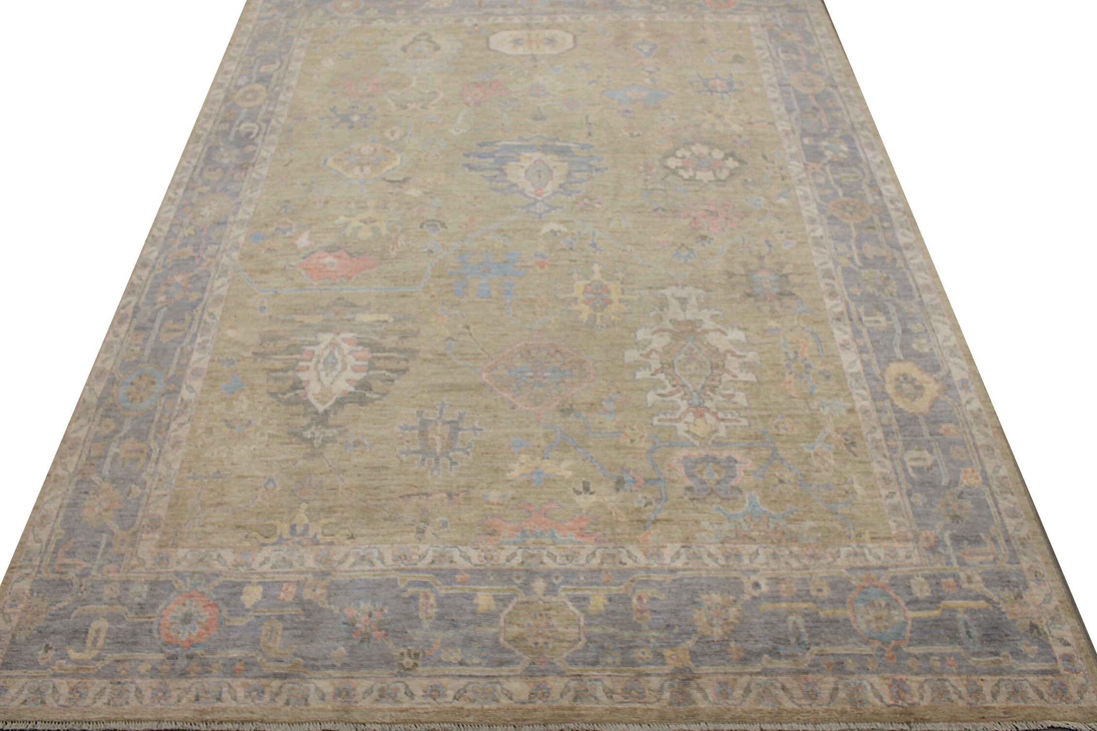 9x12 Oushak Hand Knotted Wool Area Rug - MR027931