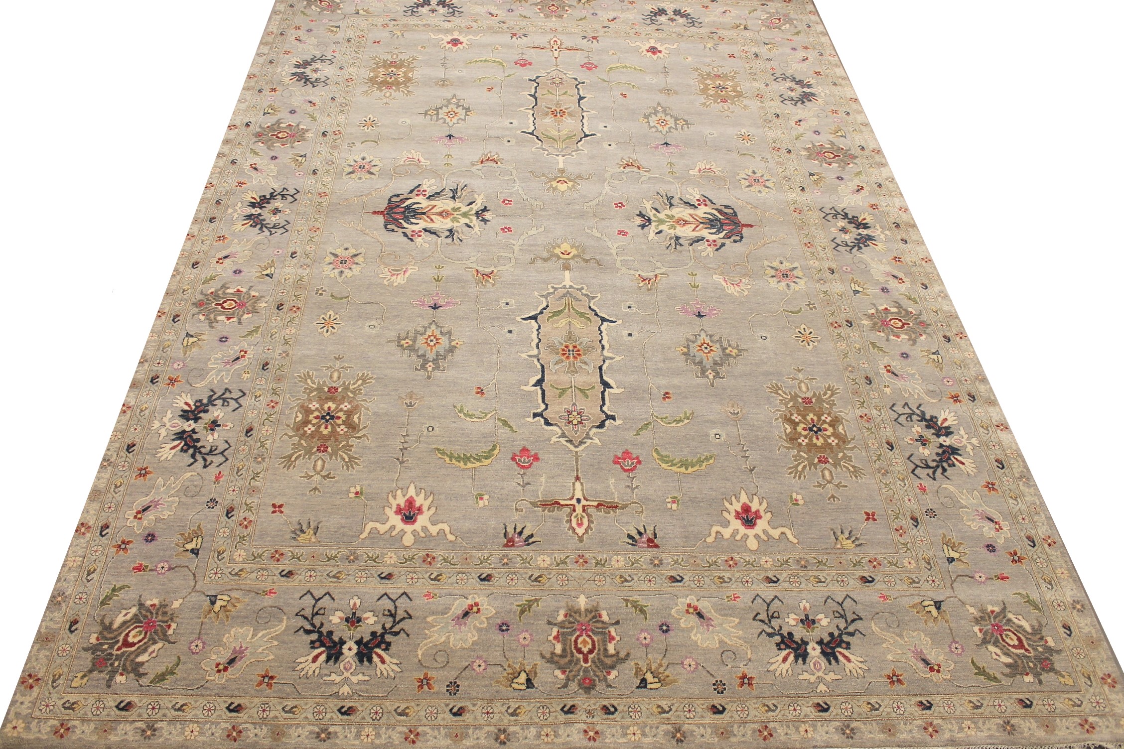 10x14 Traditional Hand Knotted Wool Area Rug - MR027958