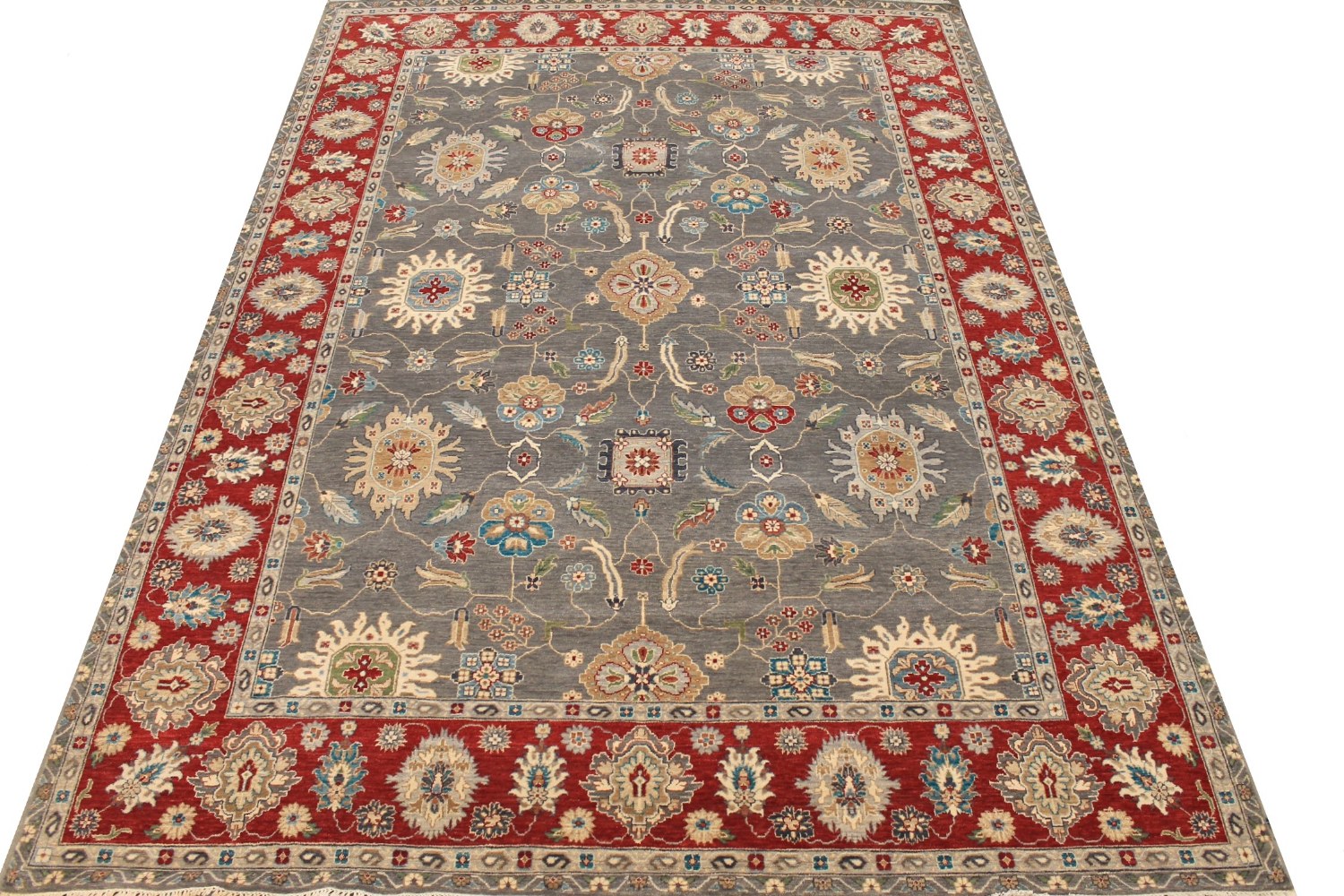 9x12 Traditional Hand Knotted Wool Area Rug - MR027972