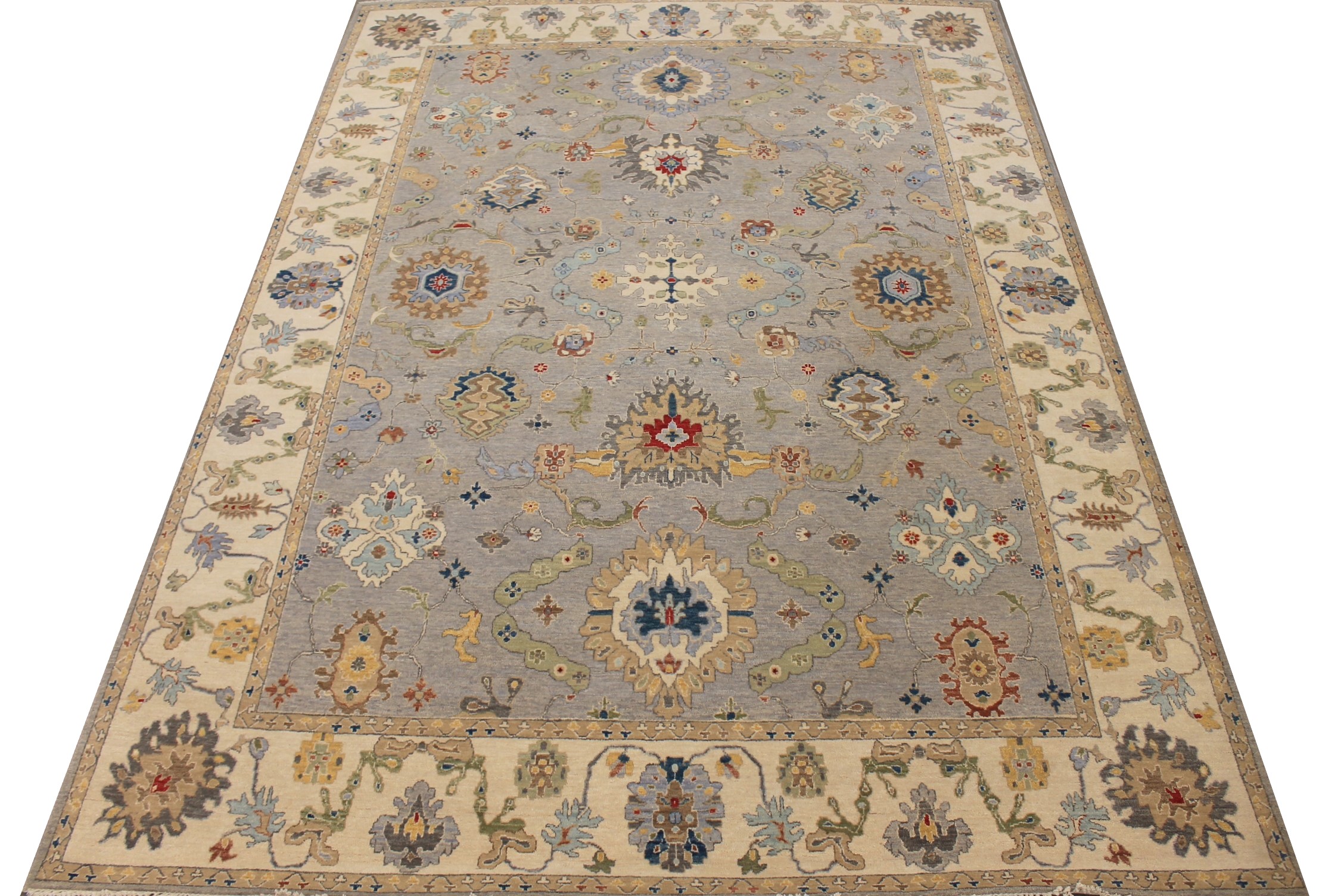 9x12 Traditional Hand Knotted Wool Area Rug - MR027973