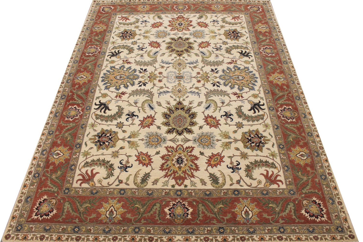 9x12 Traditional Hand Knotted Wool Area Rug - MR027979