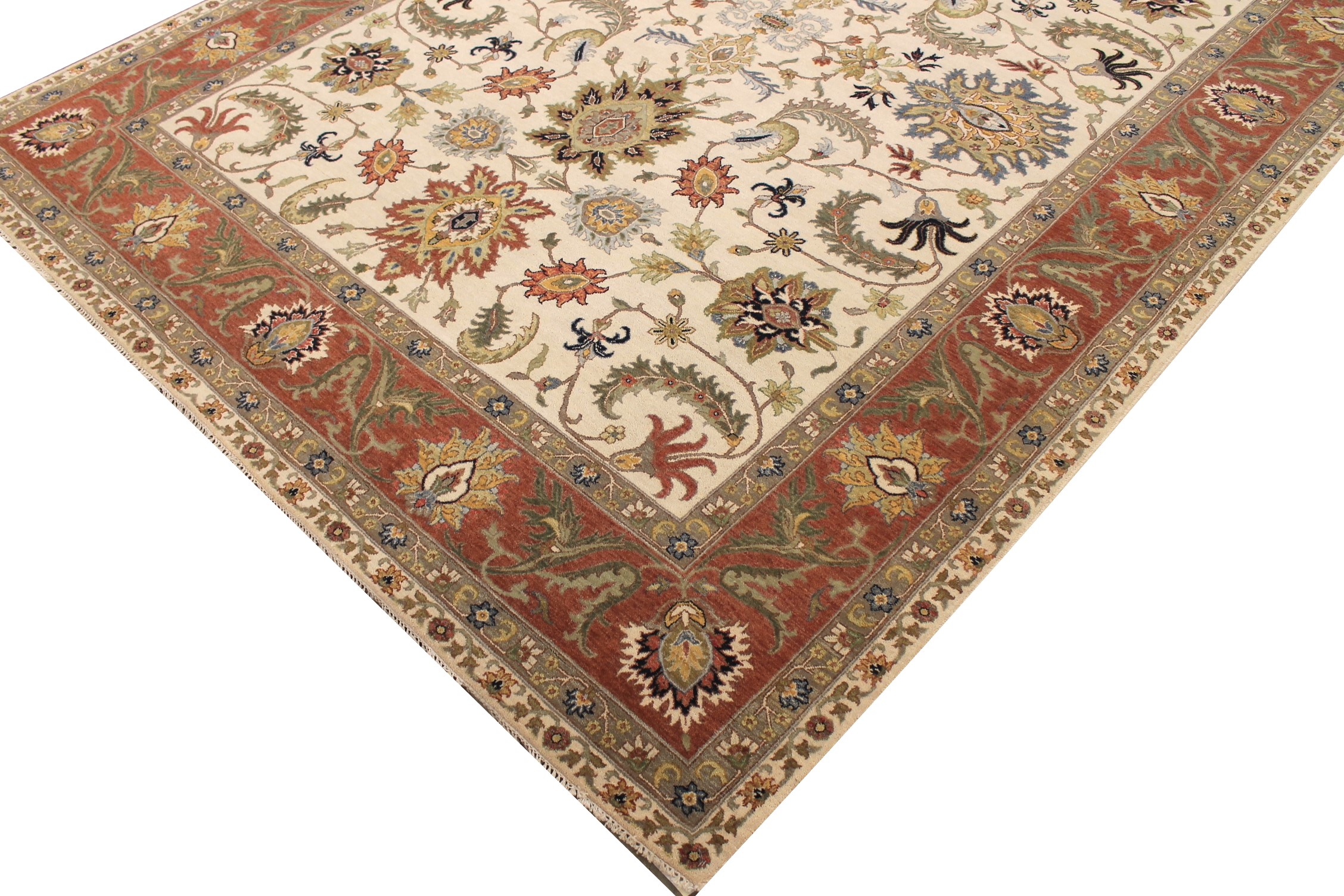 9x12 Traditional Hand Knotted Wool Area Rug - MR027979