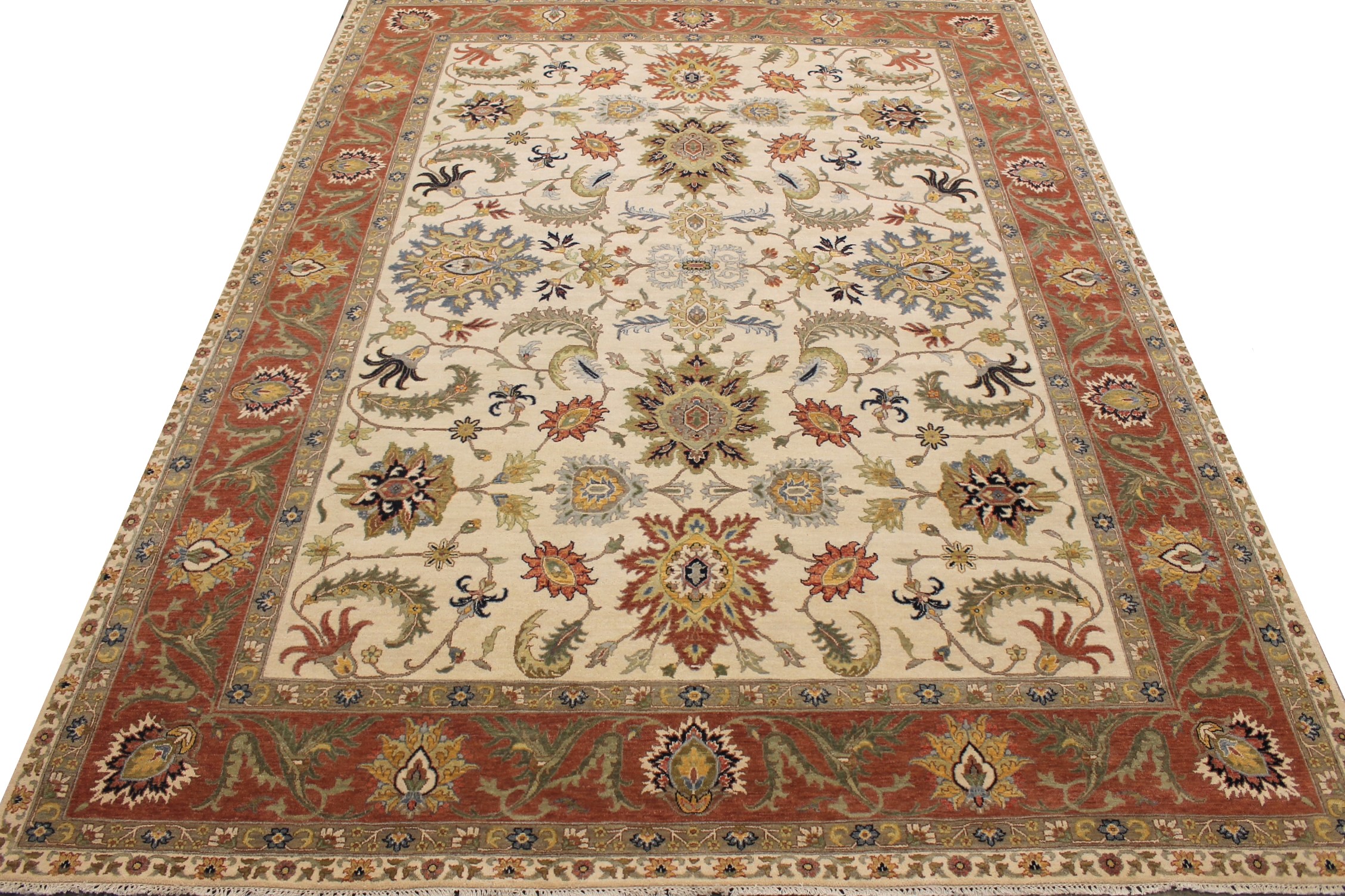 9x12 Traditional Hand Knotted Wool Area Rug - MR027979