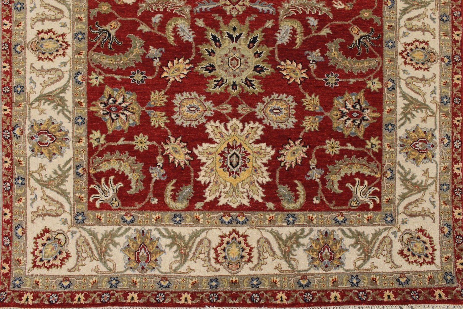 5x7/8 Traditional Hand Knotted Wool Area Rug - MR027989