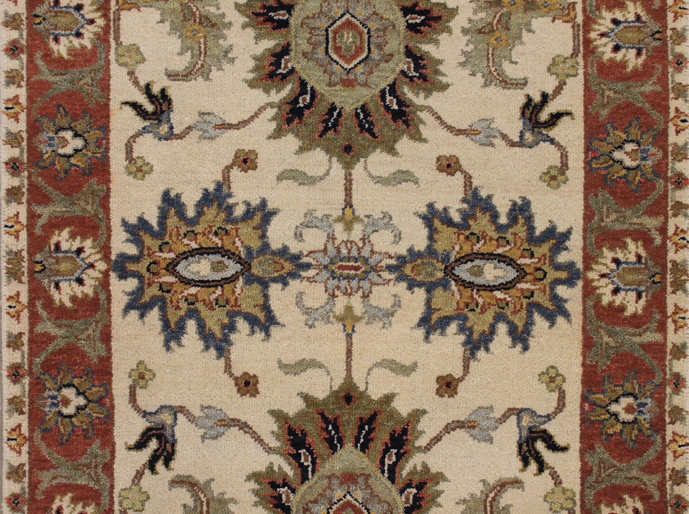 8 ft. Runner Traditional Hand Knotted Wool Area Rug - MR027992