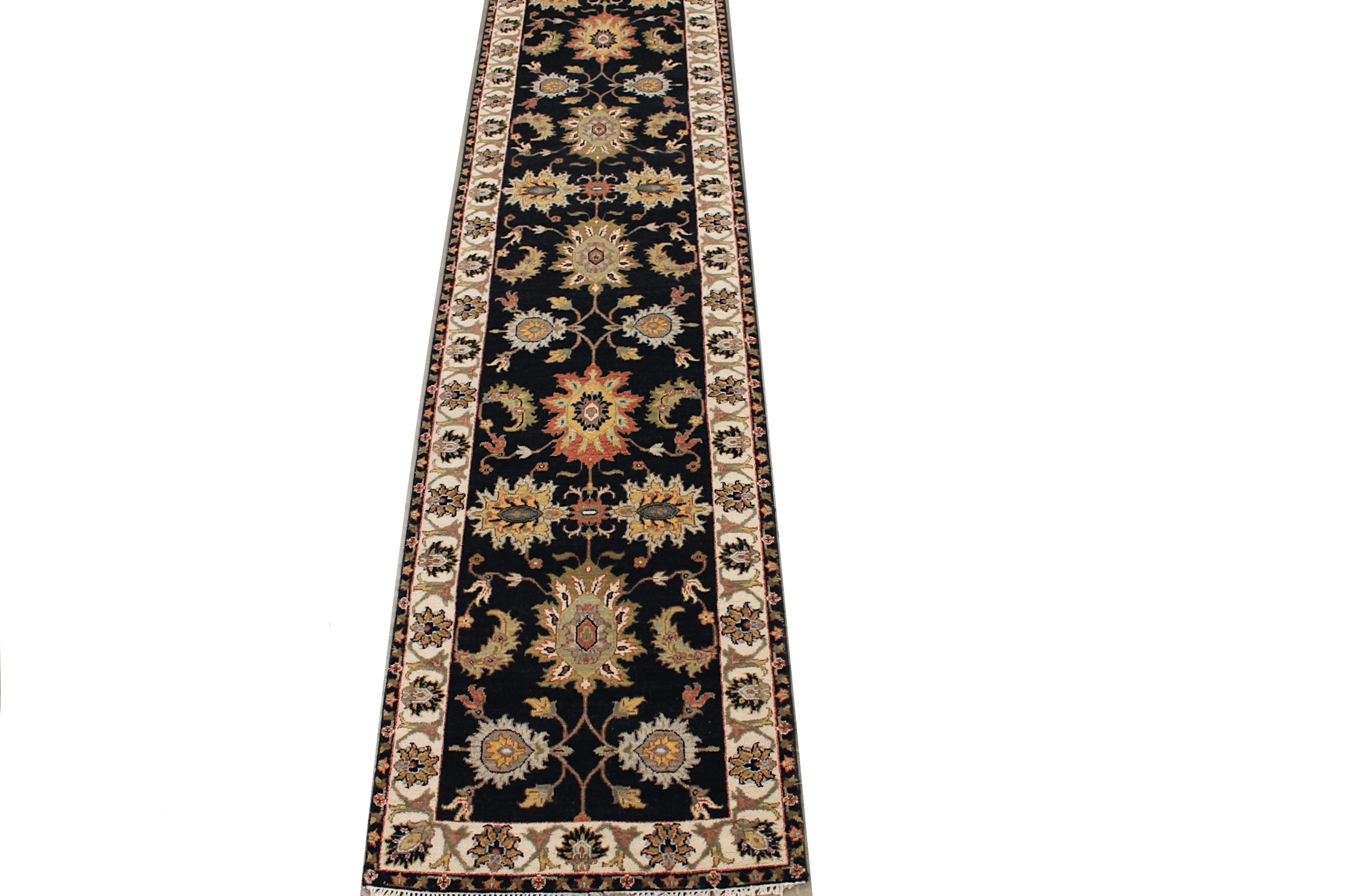 12 ft. Runner Traditional Hand Knotted Wool Area Rug - MR027995