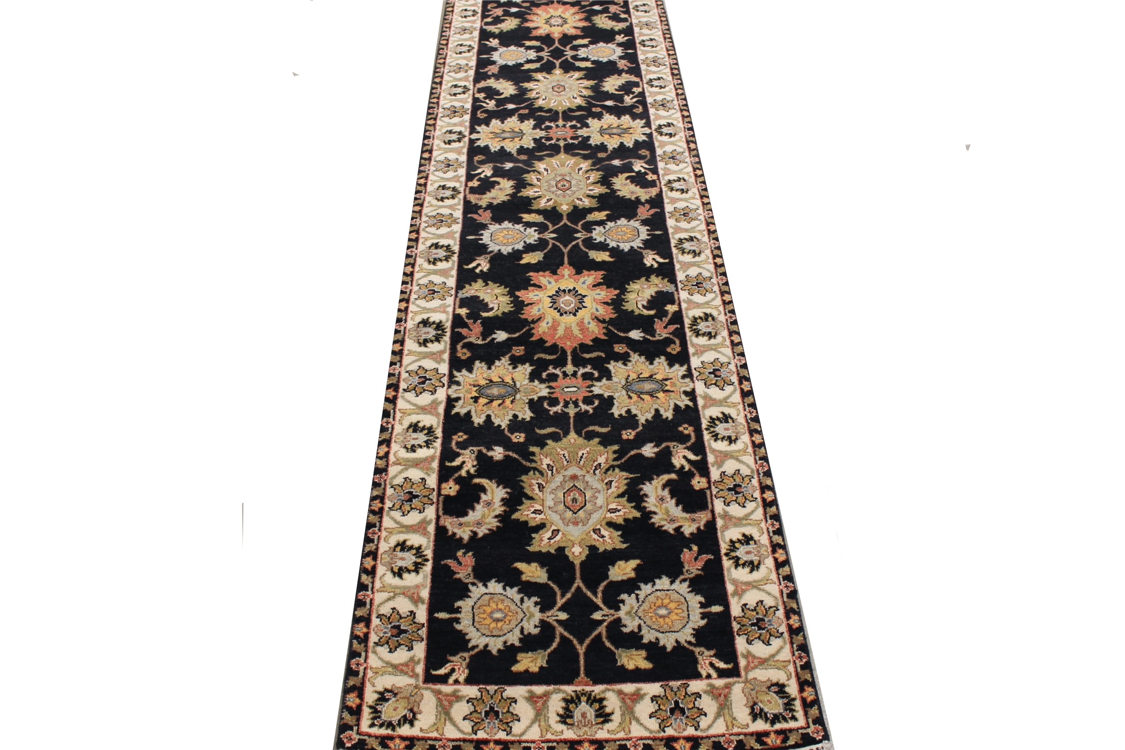 12 ft. Runner Traditional Hand Knotted Wool Area Rug - MR027995