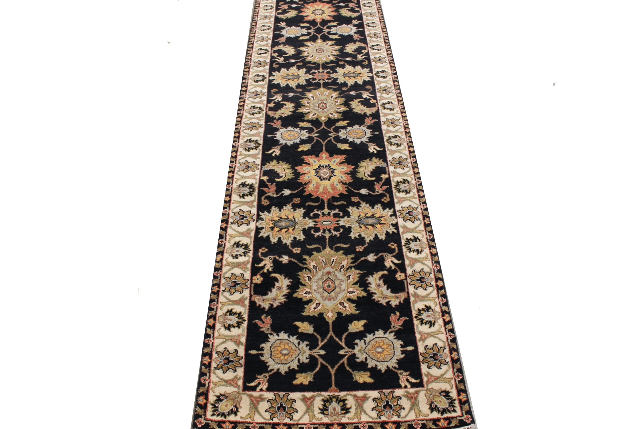 12 ft. Runner Traditional Hand Knotted Wool Area Rug - MR027996