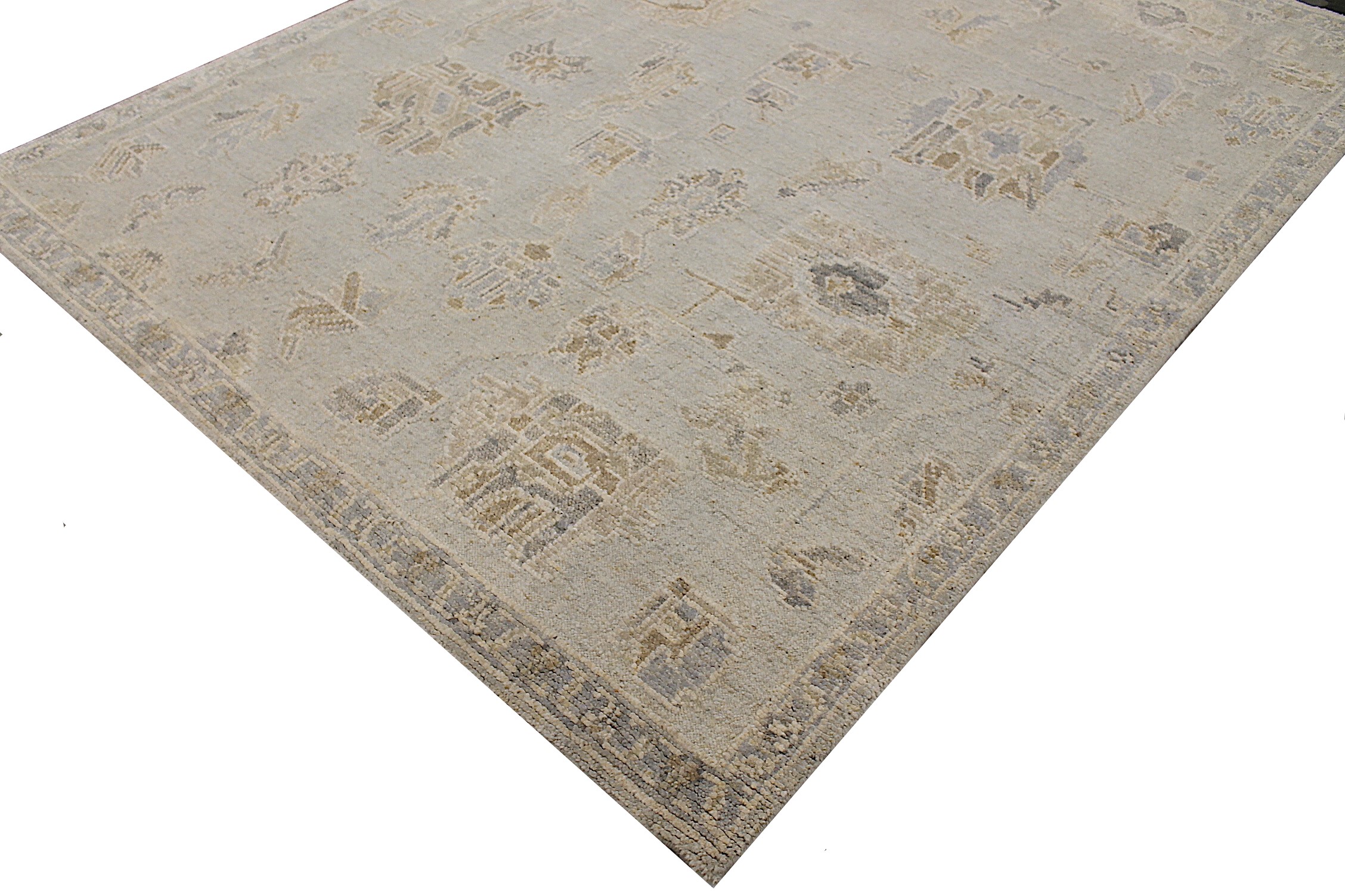 9x12 Oushak Hand Knotted Wool Area Rug - MR028048