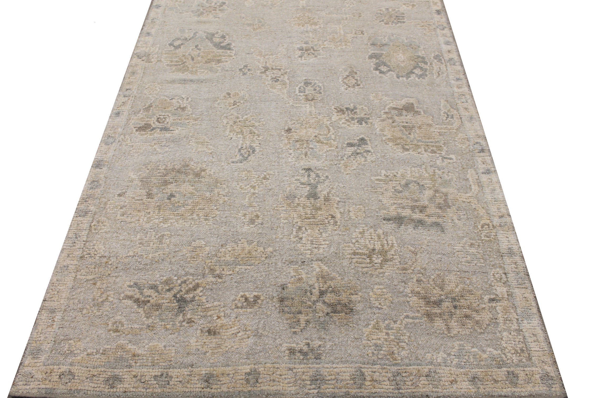 6x9 Oushak Hand Knotted Wool Area Rug - MR028052