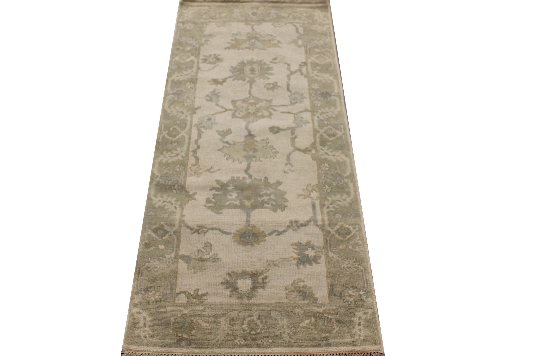 6 ft. Runner Oushak Hand Knotted Wool Area Rug - MR028070