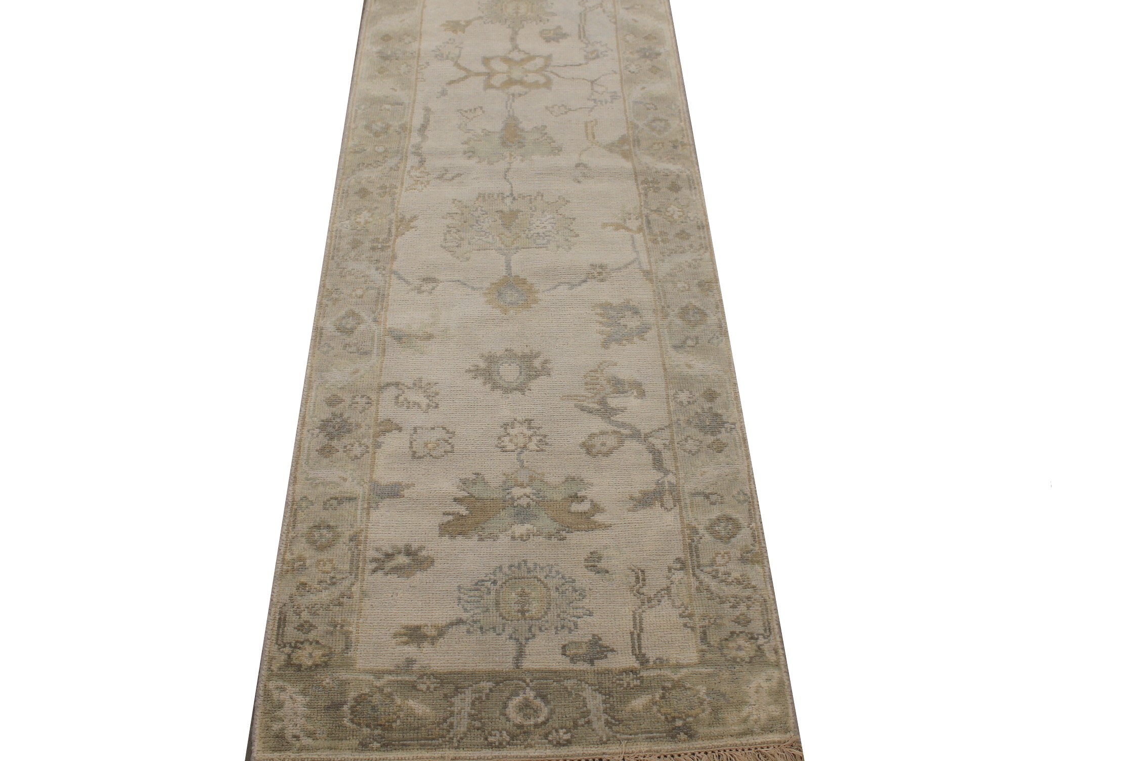8 ft. Runner Oushak Hand Knotted Wool Area Rug - MR028071