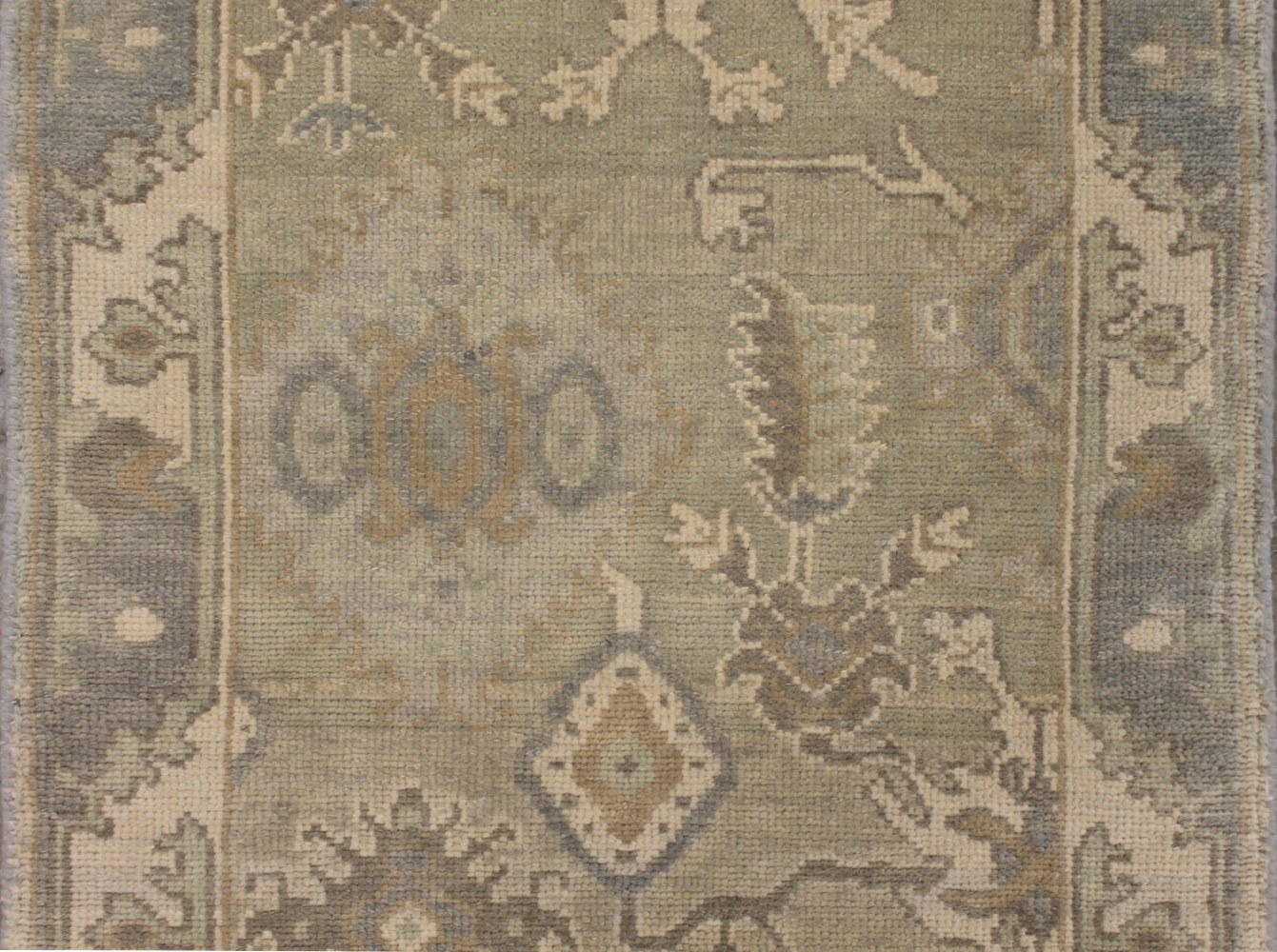 12 ft. Runner Oushak Hand Knotted Wool Area Rug - MR028072
