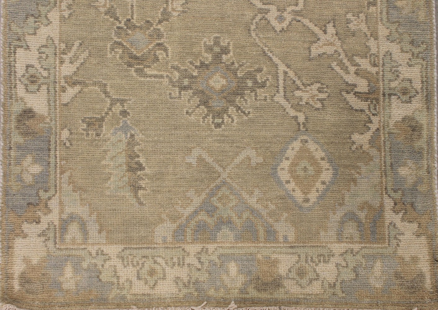 6 ft. Runner Oushak Hand Knotted Wool Area Rug - MR028074