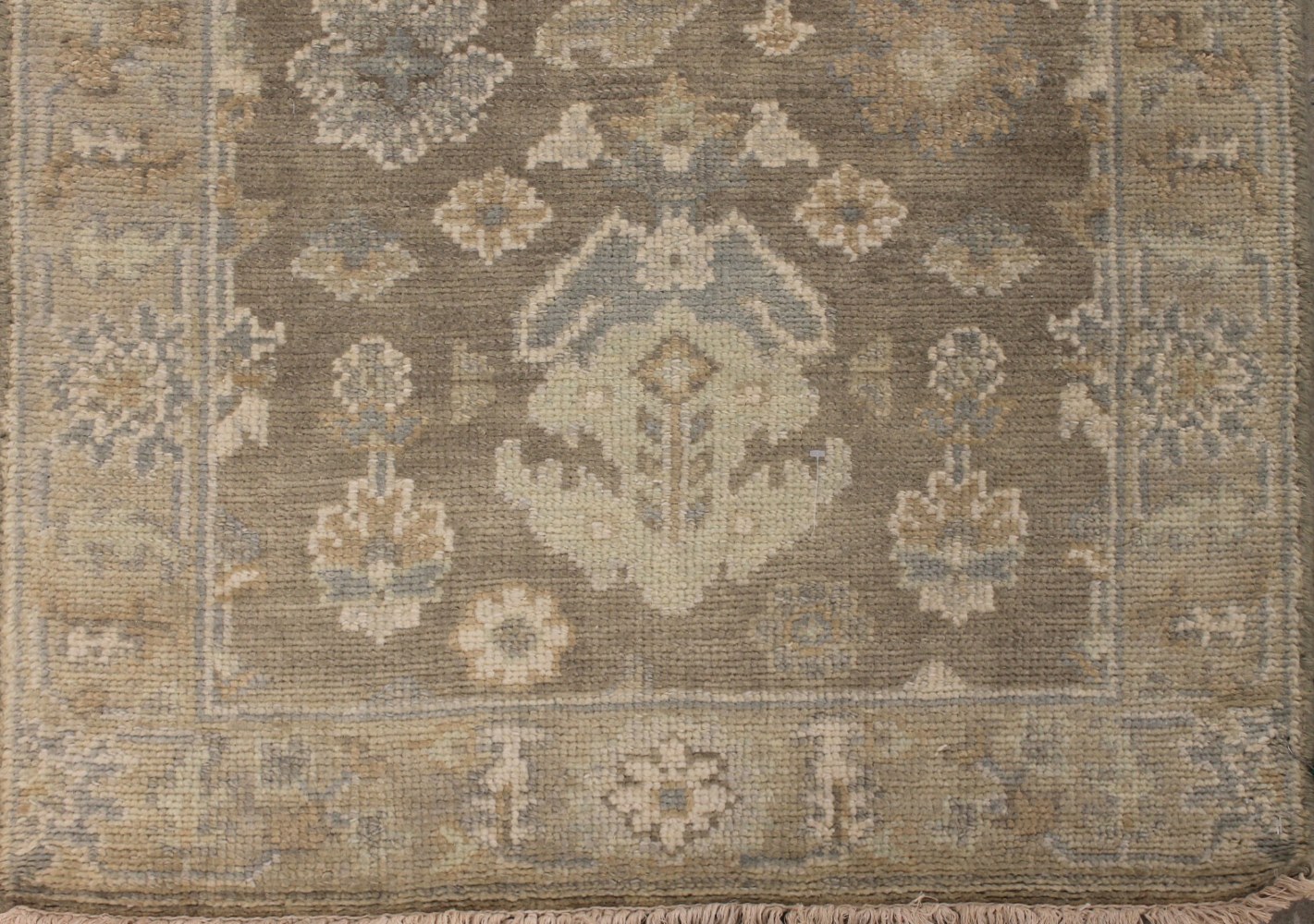 12 ft. Runner Oushak Hand Knotted Wool Area Rug - MR028075