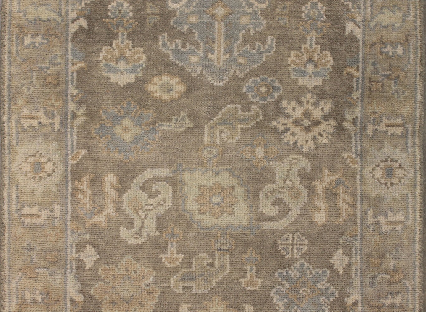 12 ft. Runner Oushak Hand Knotted Wool Area Rug - MR028075