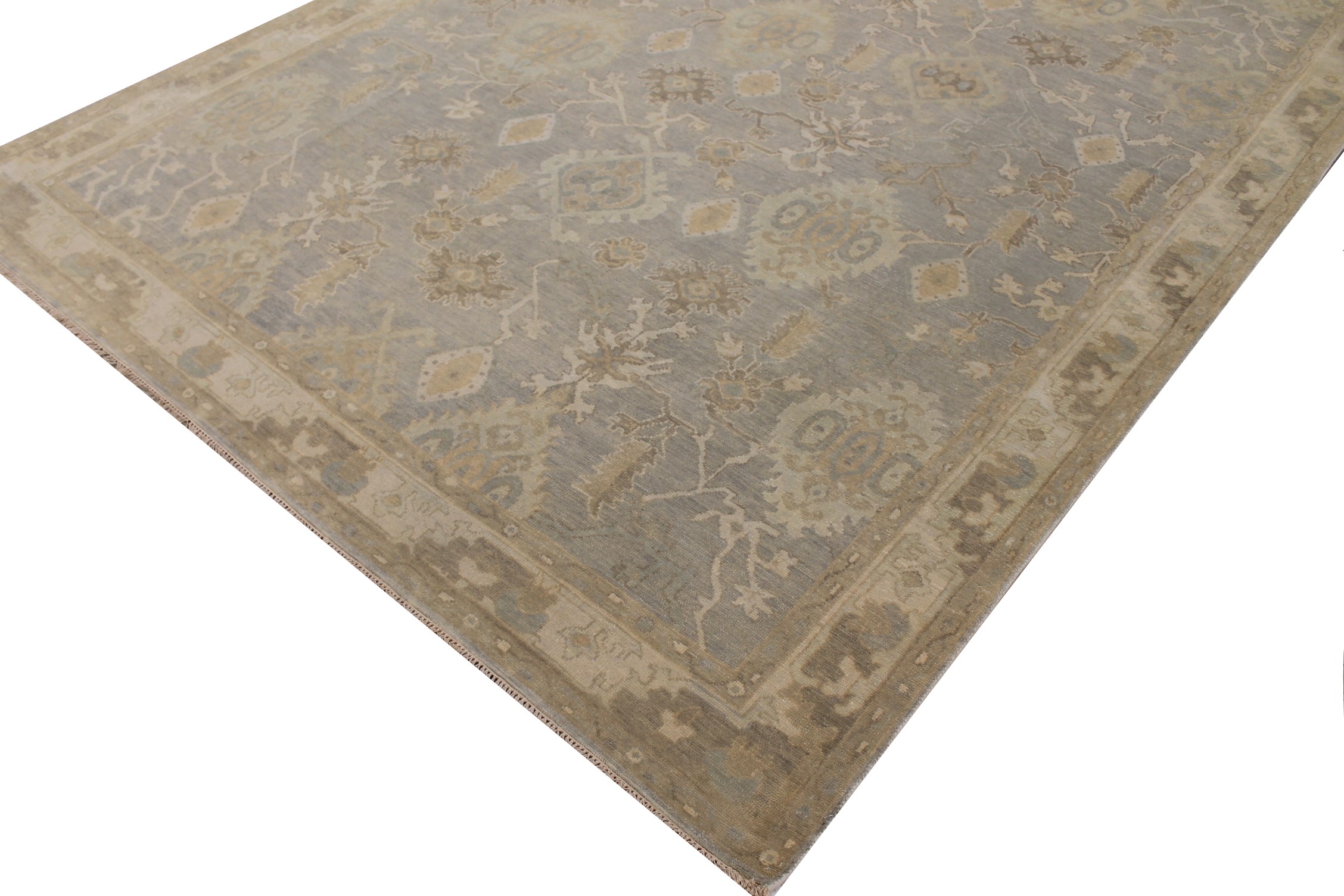 9x12 Oushak Hand Knotted Wool Area Rug - MR028077