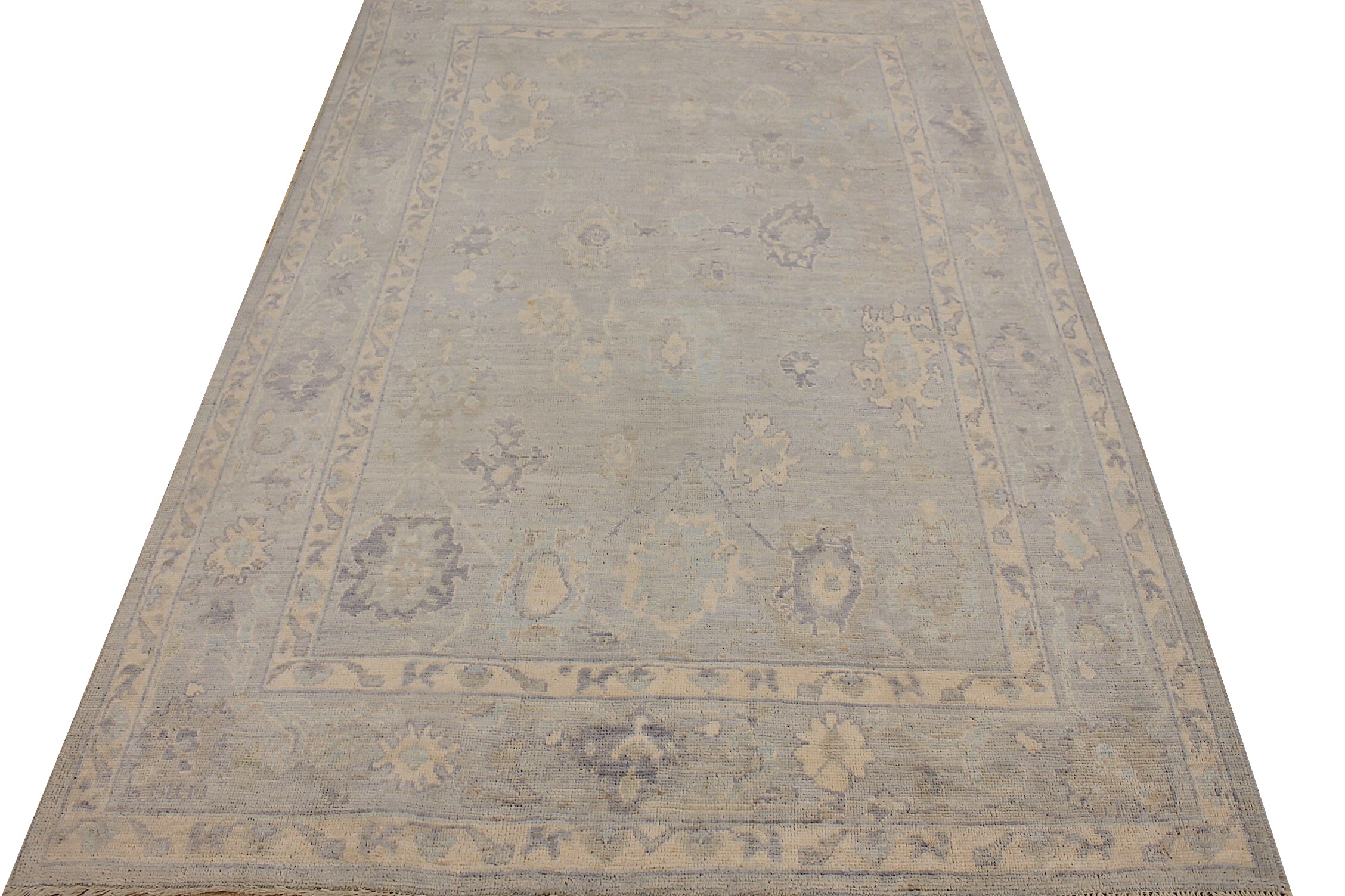 6x9 Oushak Hand Knotted Wool Area Rug - MR028083