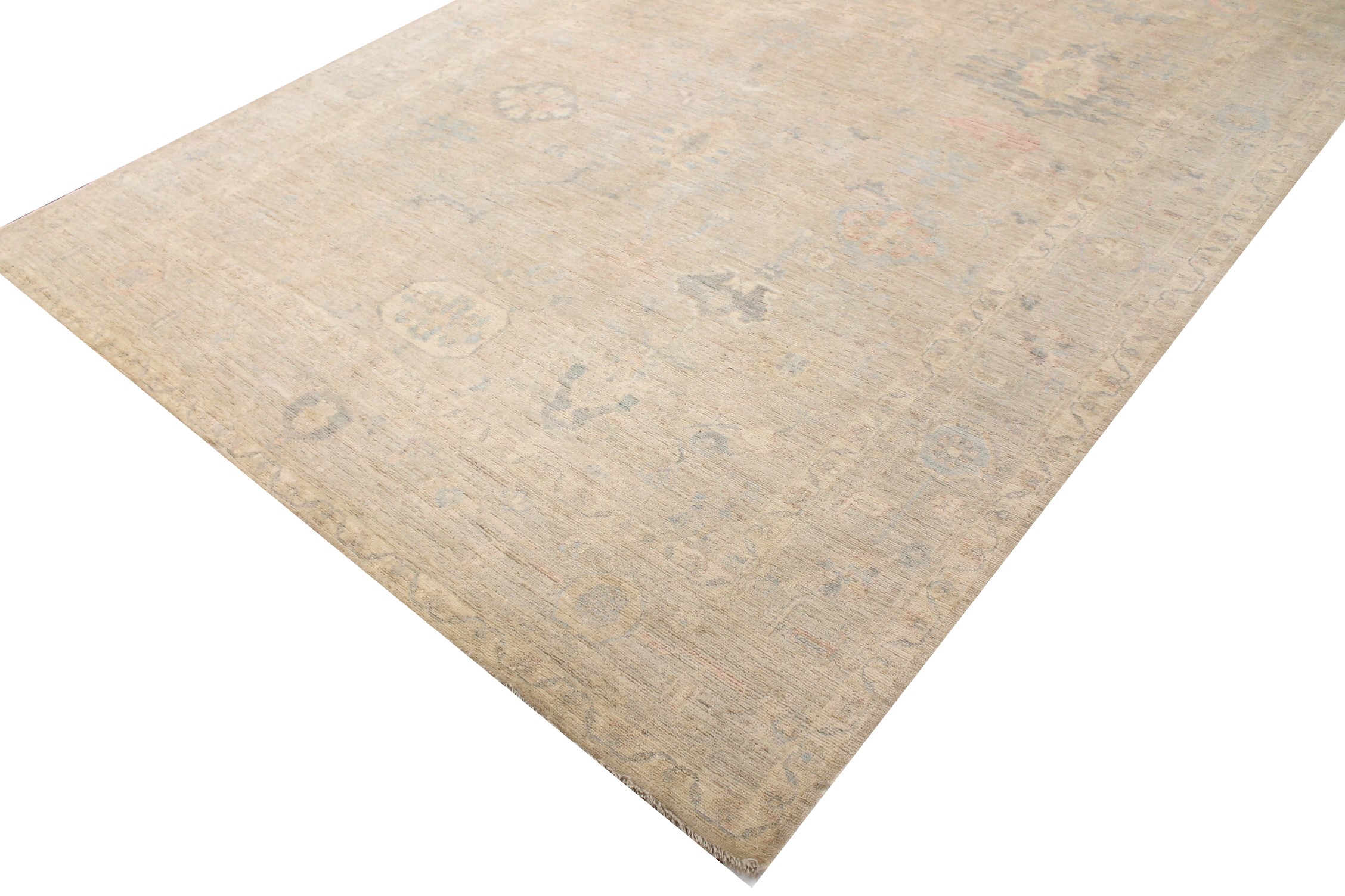 9x12 Oushak Hand Knotted Wool Area Rug - MR028086