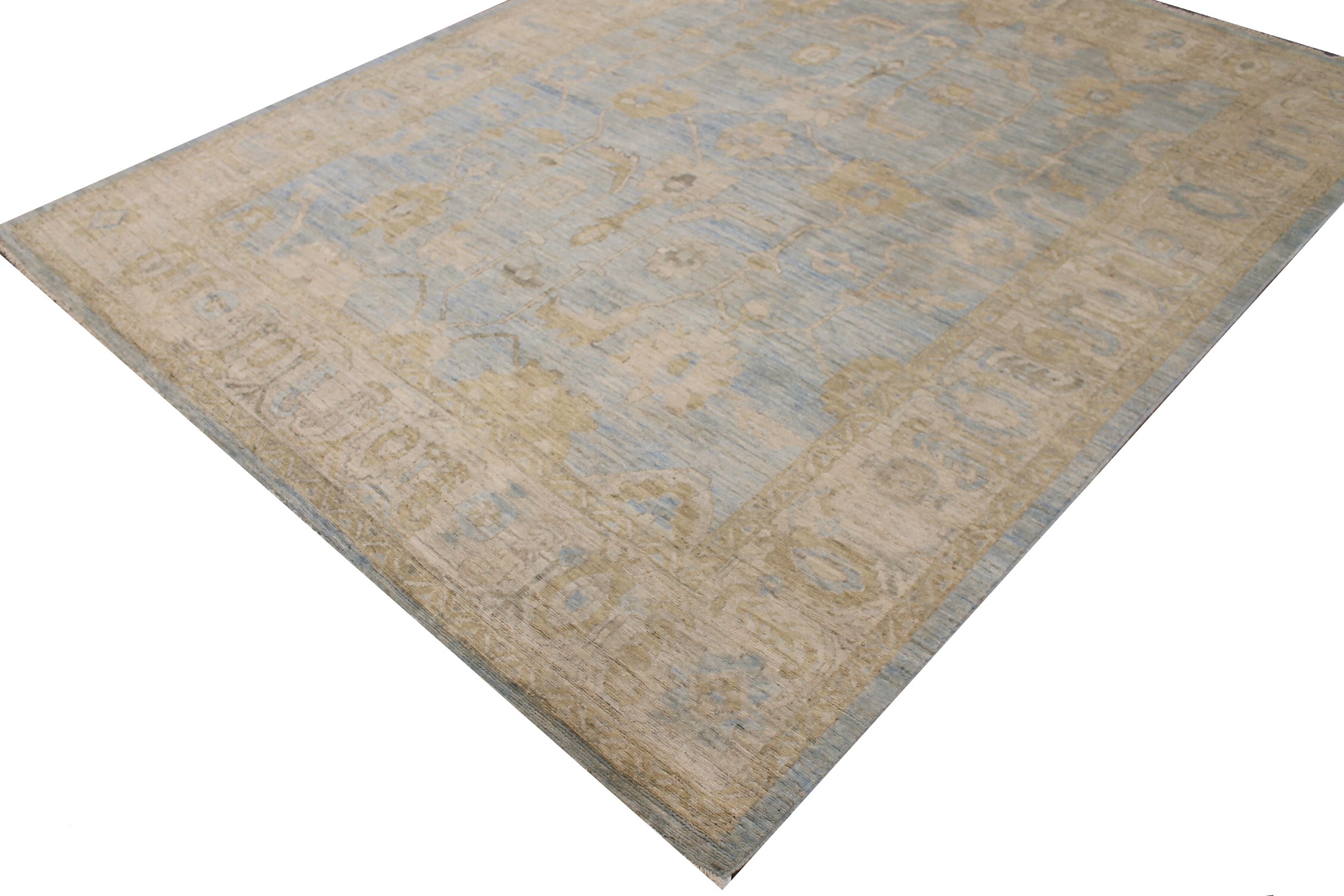 9x12 Oushak Hand Knotted Wool Area Rug - MR028091