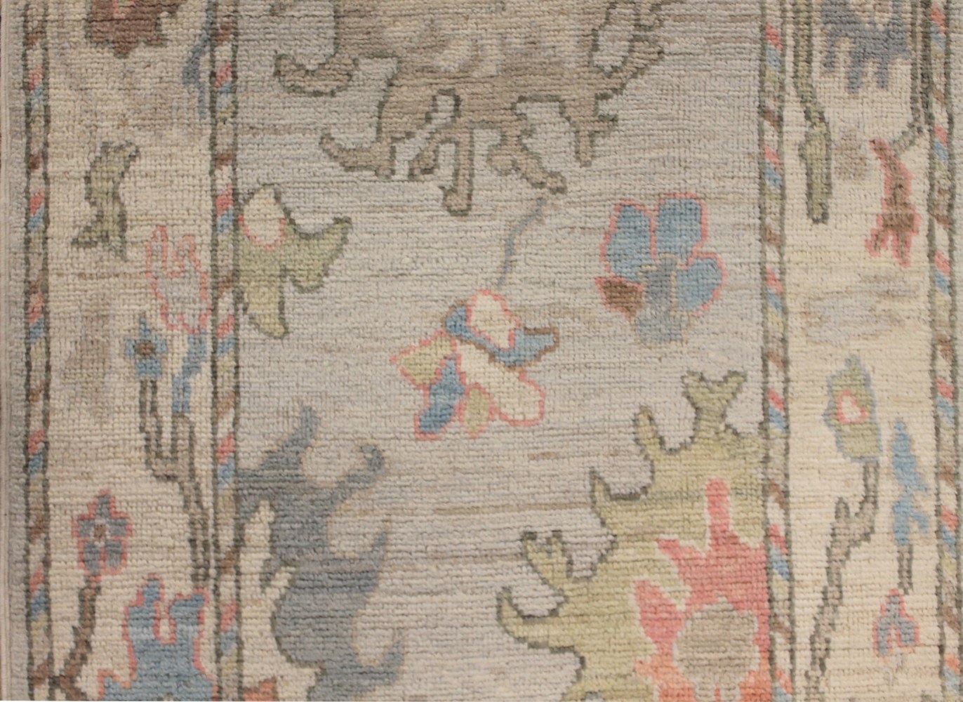 8 ft. Runner Oushak Hand Knotted Wool Area Rug - MR028136