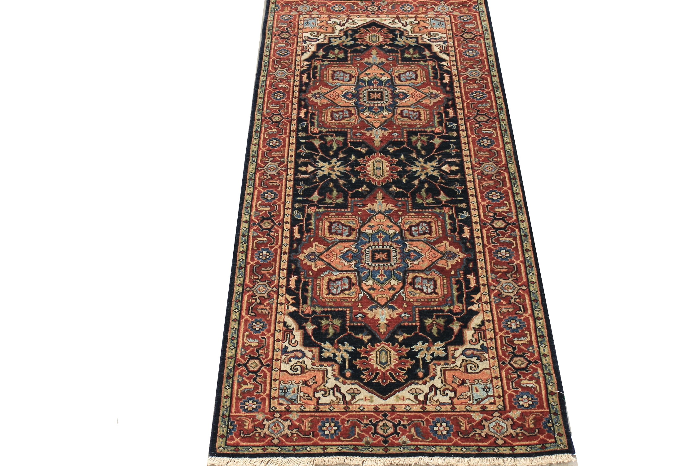 6 ft. Runner Heriz/Serapi Hand Knotted Wool Area Rug - MR028160