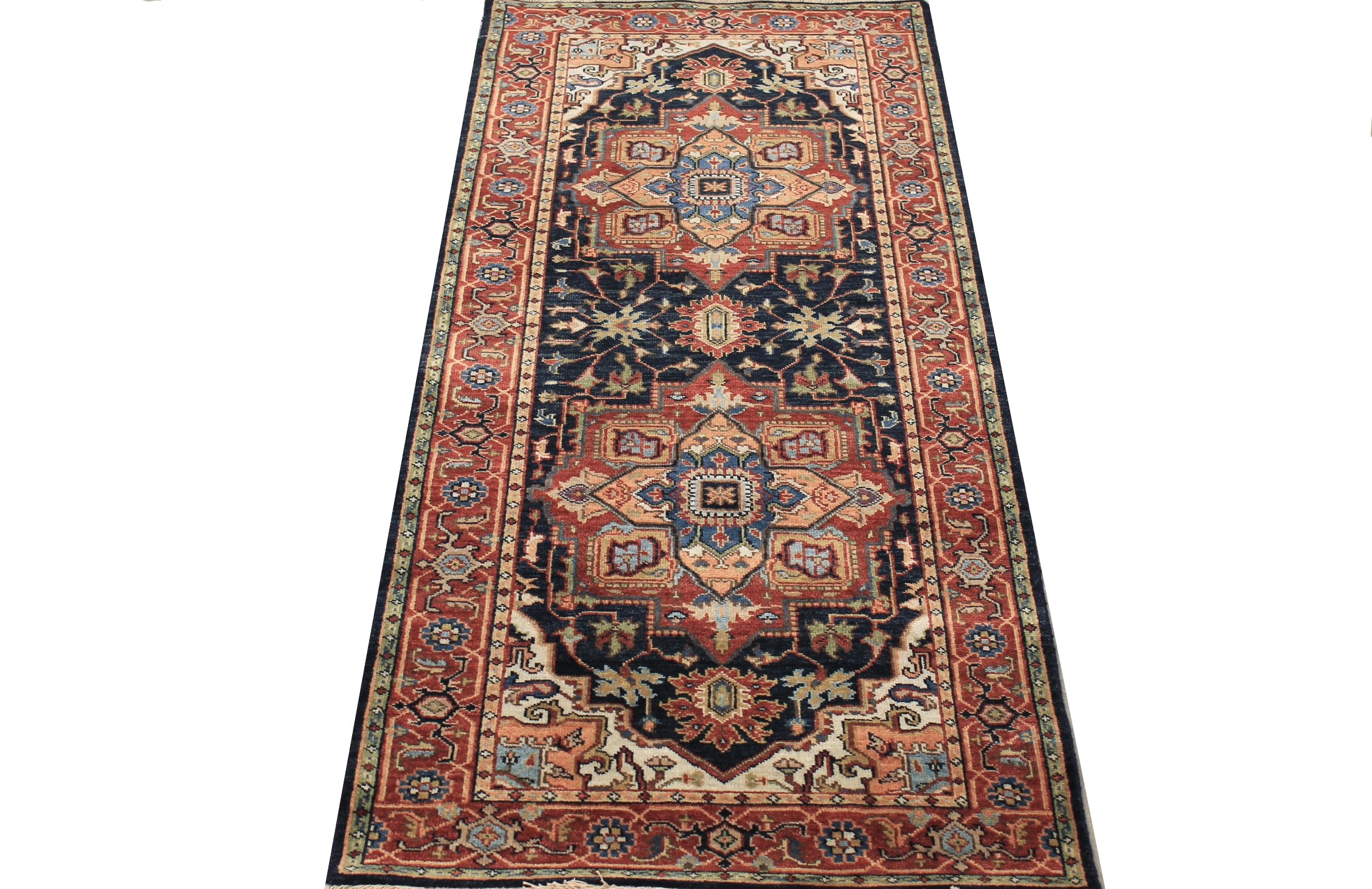 6 ft. Runner Heriz/Serapi Hand Knotted Wool Area Rug - MR028160