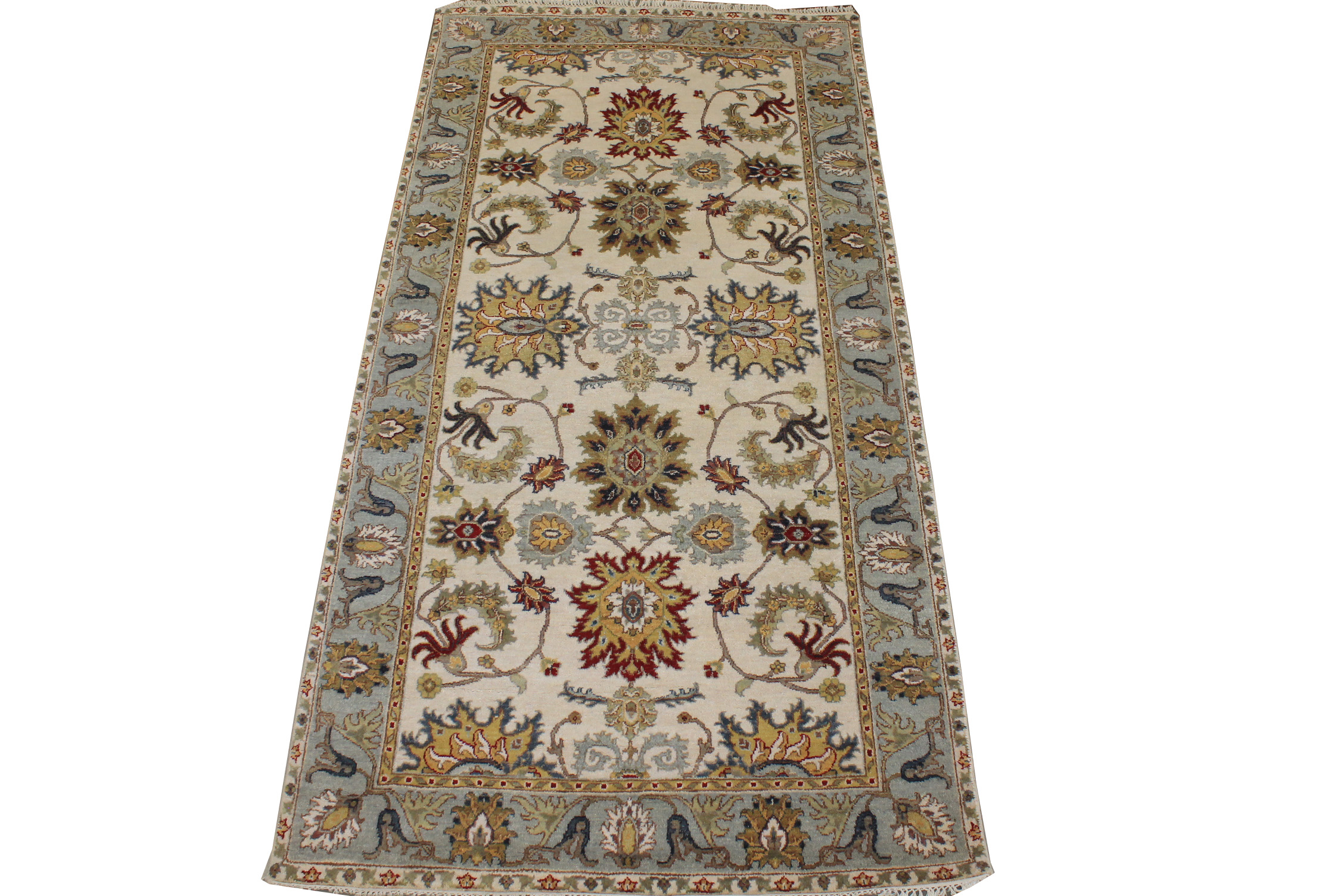 Wide Runner Traditional Hand Knotted Wool Area Rug - MR028211