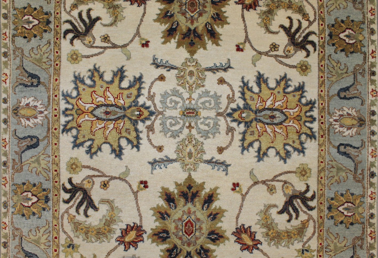 Wide Runner Traditional Hand Knotted Wool Area Rug - MR028211