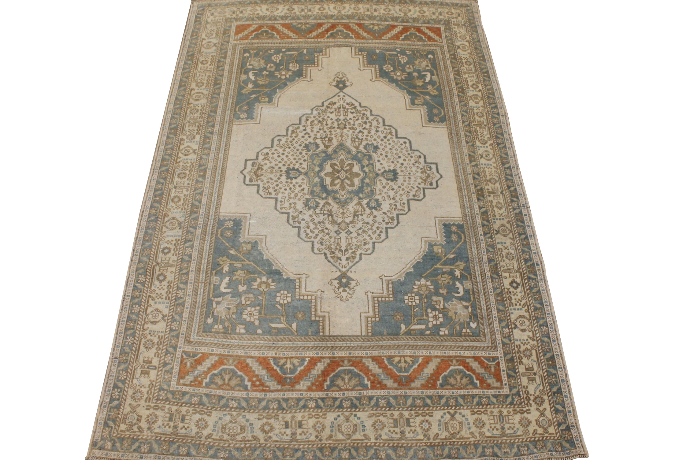 6x9 Anatolia Hand Knotted Wool Area Rug - MR028241