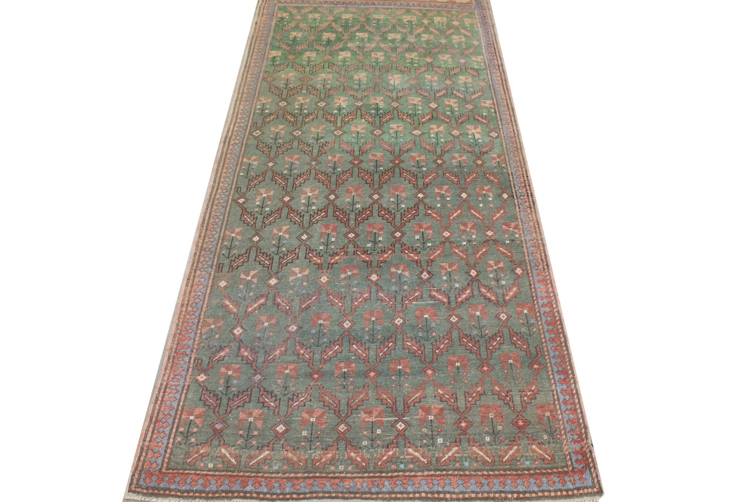 Wide Runner Anatolia Hand Knotted Wool Area Rug - MR028263