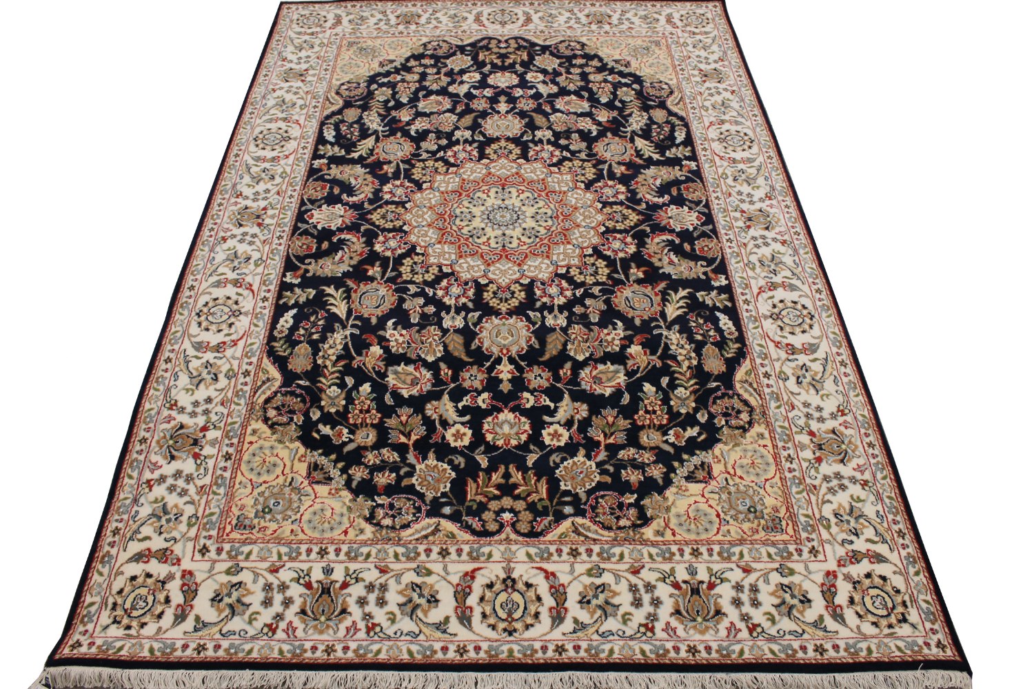 6x9 Traditional Hand Knotted Wool Area Rug - MR028297