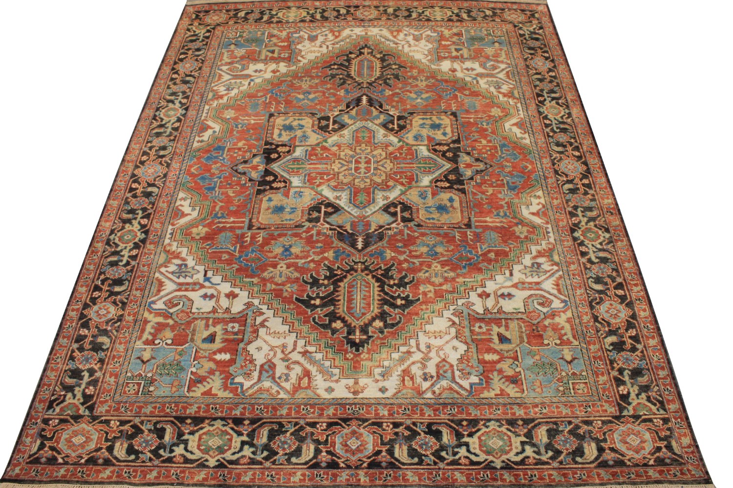 8x10 Heriz/Serapi Hand Knotted Wool Area Rug - MR028320