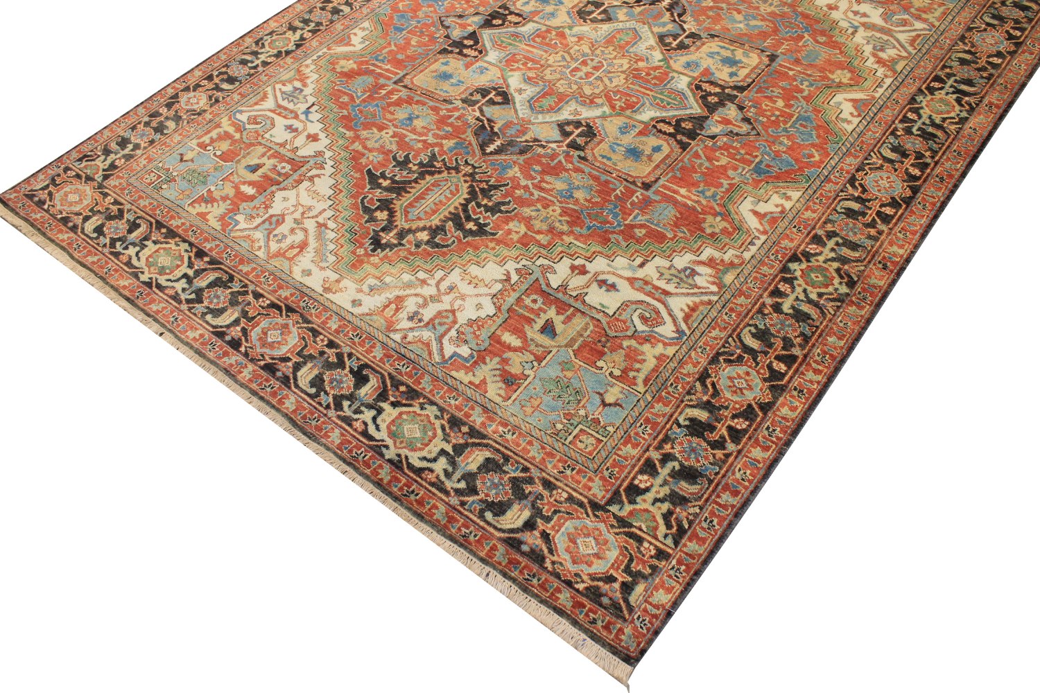 8x10 Heriz/Serapi Hand Knotted Wool Area Rug - MR028320