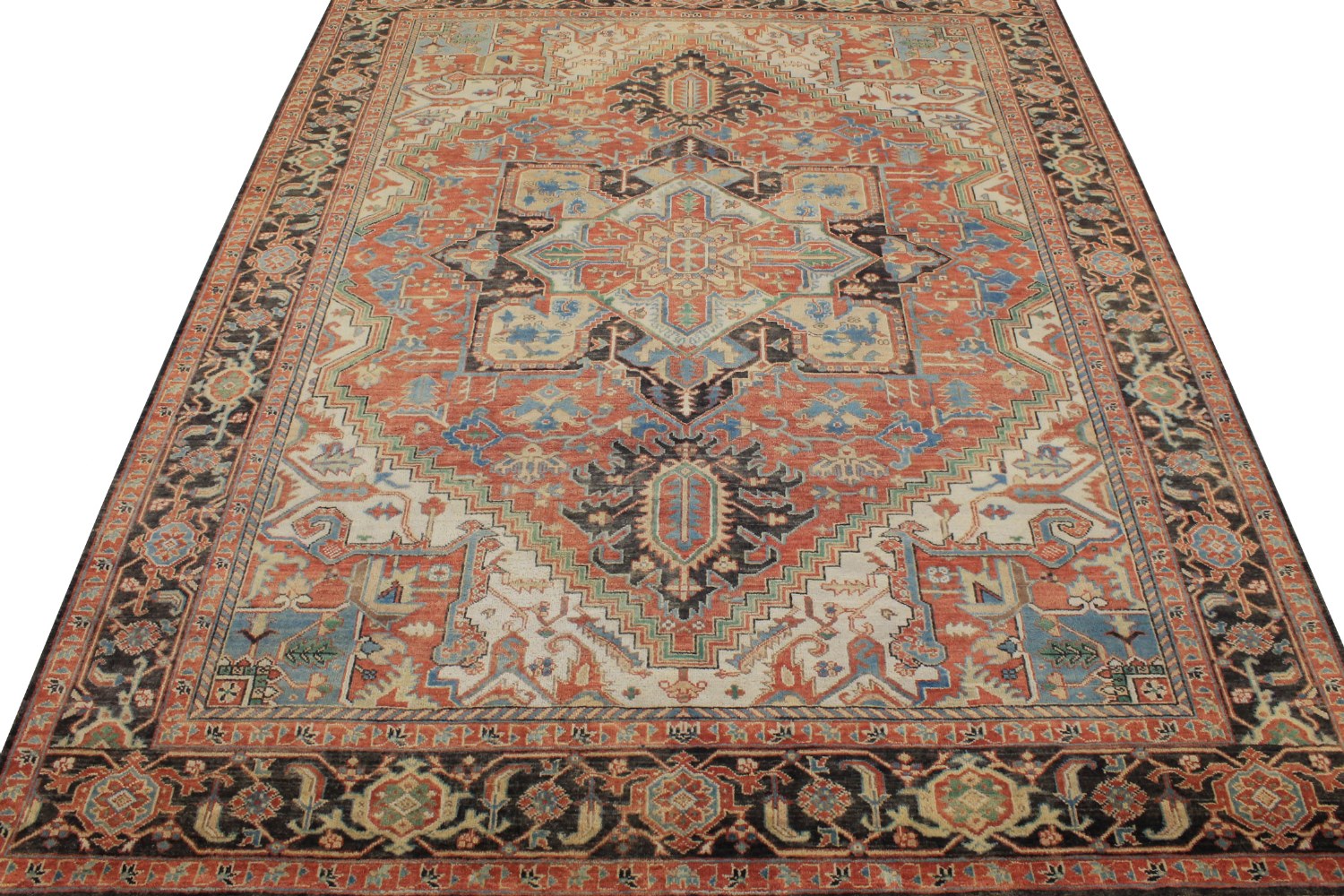 8x10 Heriz/Serapi Hand Knotted Wool Area Rug - MR028320