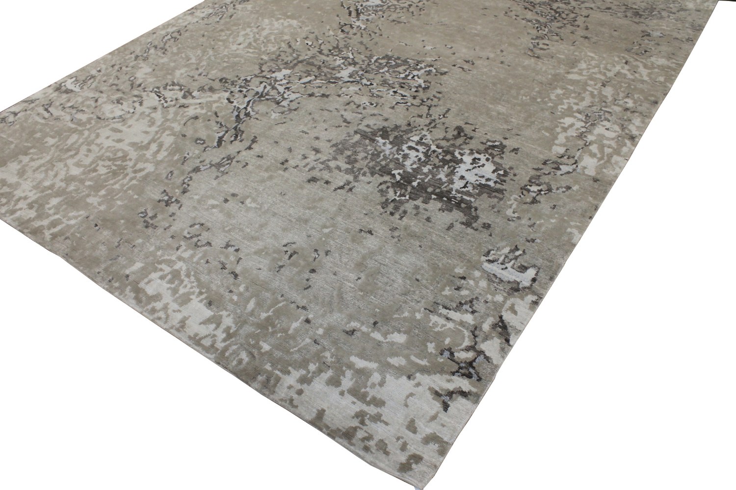 10x14 Modern Hand Knotted Wool Area Rug - MR028321