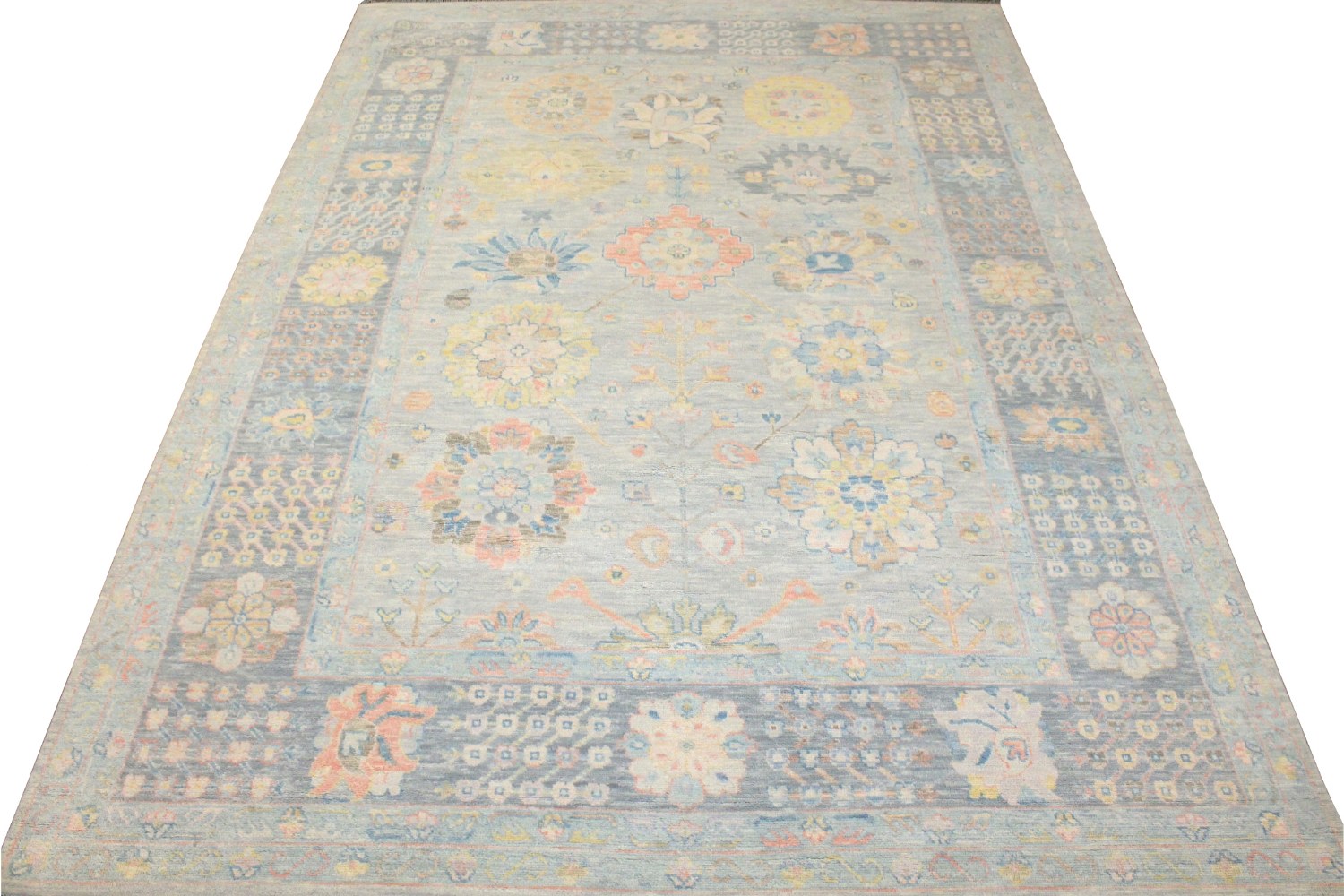 10x14 Oushak Hand Knotted Wool Area Rug - MR028370