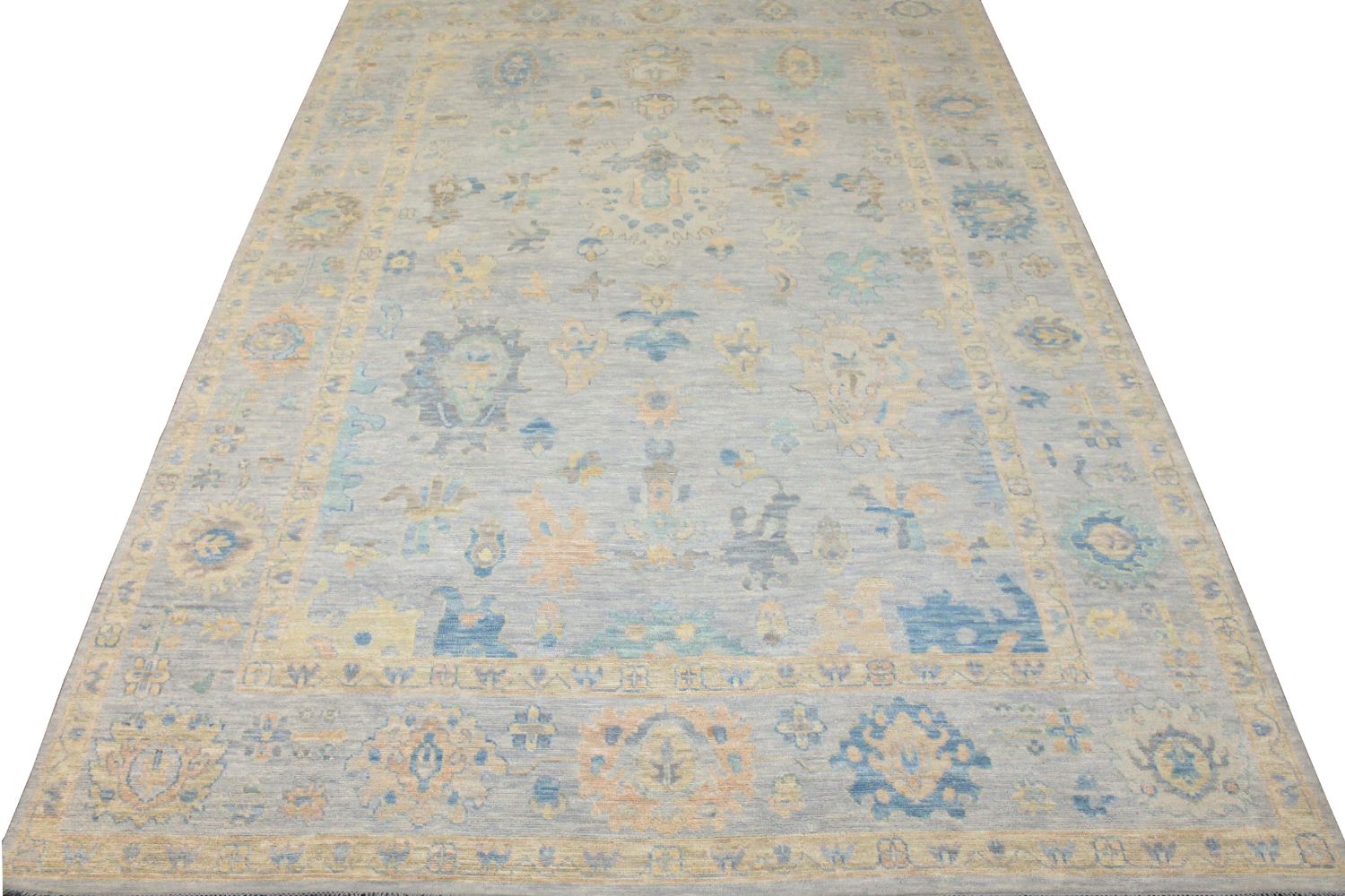 10x14 Oushak Hand Knotted Wool Area Rug - MR028371