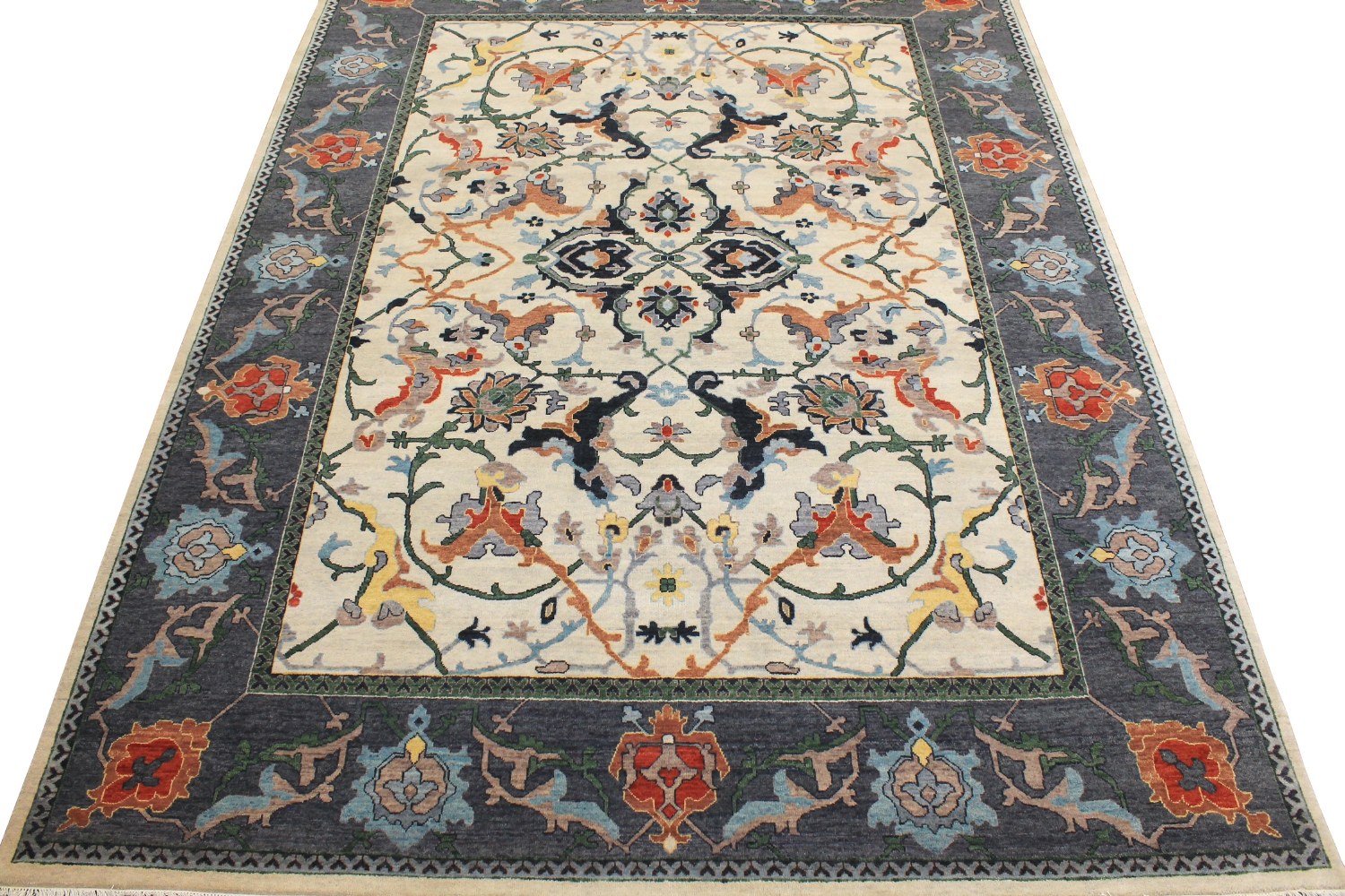 9x12 Traditional Hand Knotted Wool Area Rug - MR028376