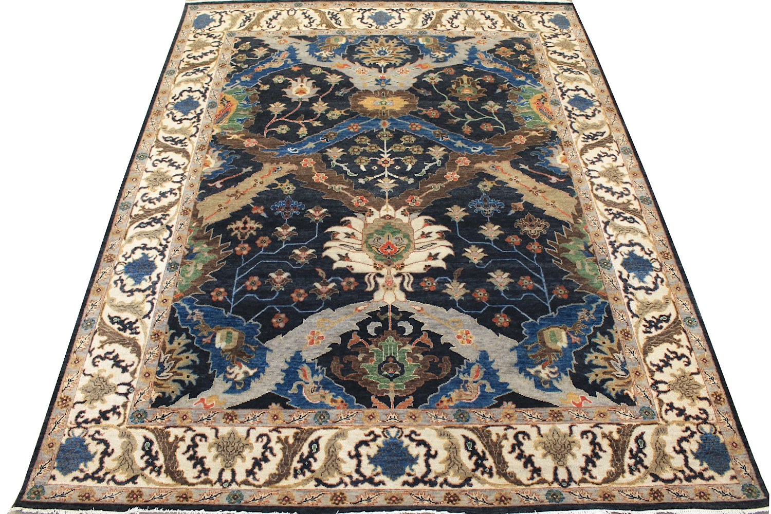 8x10 Traditional Hand Knotted Wool Area Rug - MR028377