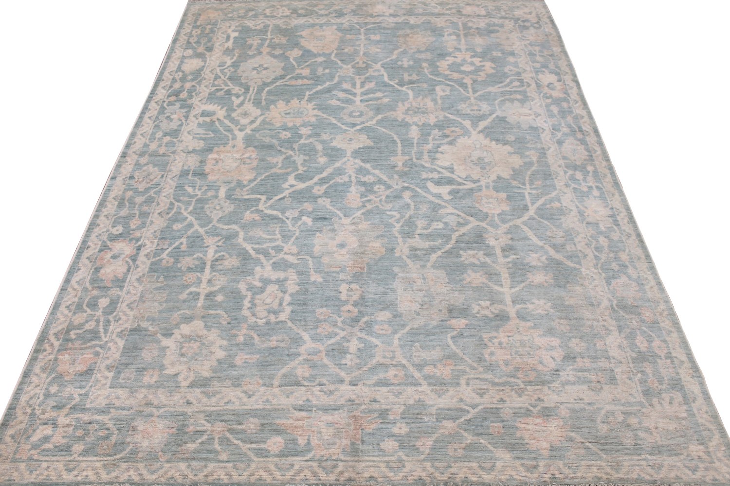 9x12 Oushak Hand Knotted Wool Area Rug - MR028428