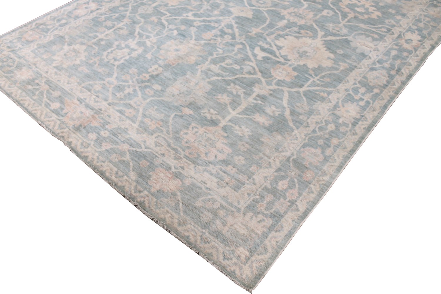 9x12 Oushak Hand Knotted Wool Area Rug - MR028428