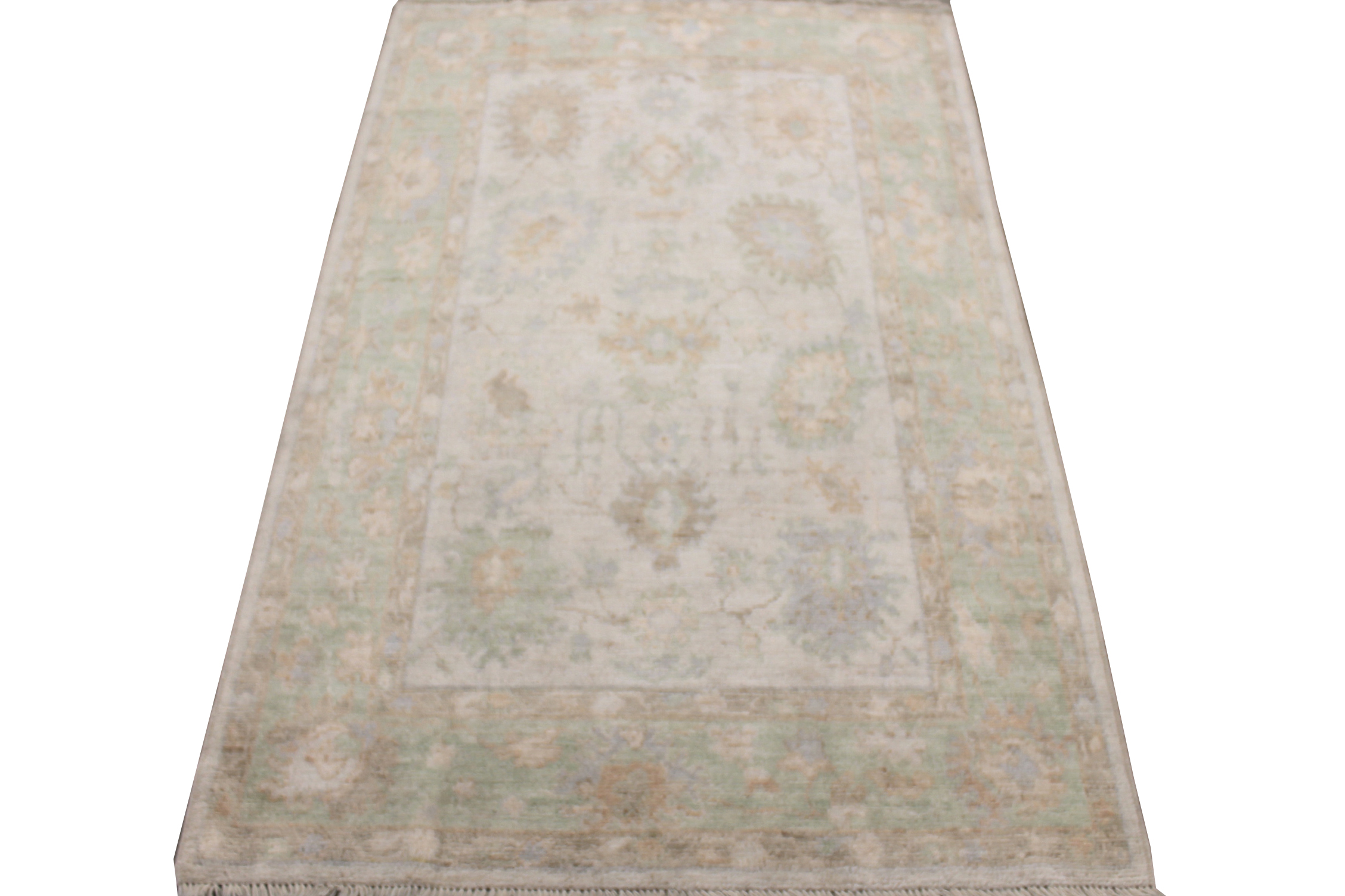 4x6 Oushak Hand Knotted Wool Area Rug - MR028466