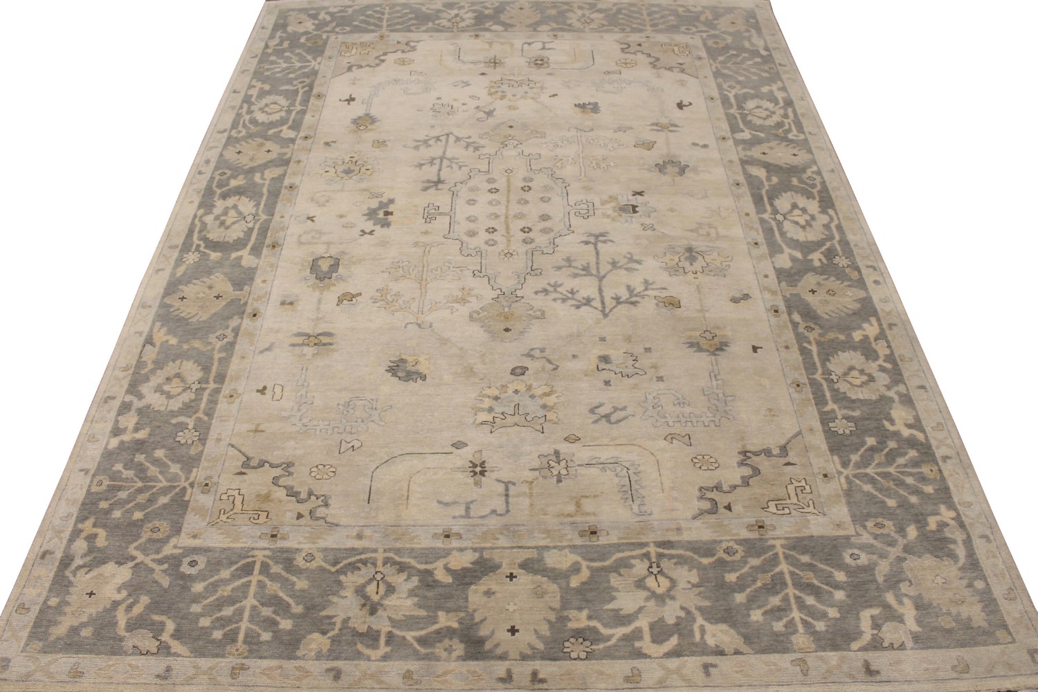 10x14 Oushak Hand Knotted Wool Area Rug - MR028502