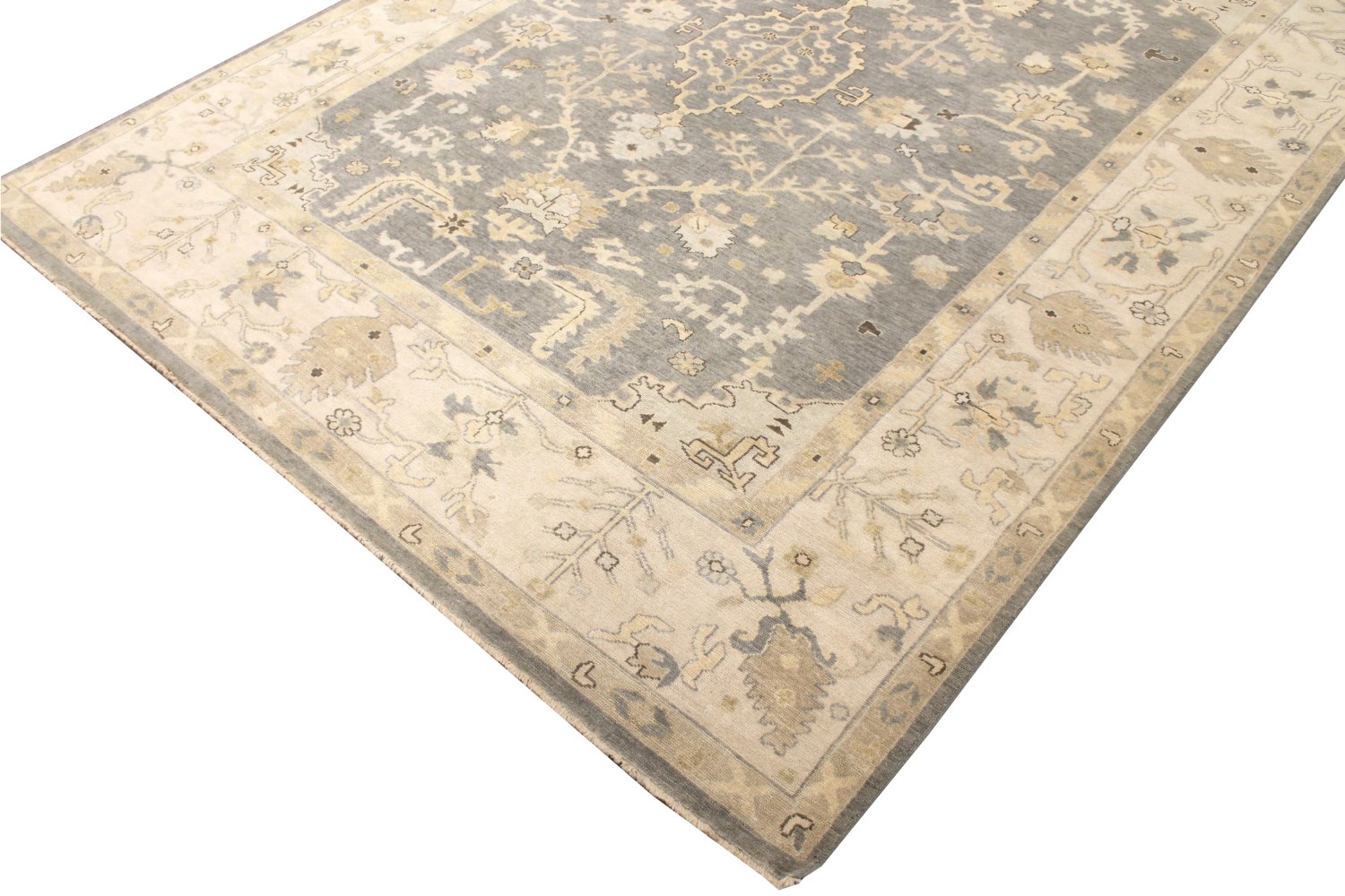 9x12 Oushak Hand Knotted Wool Area Rug - MR028503