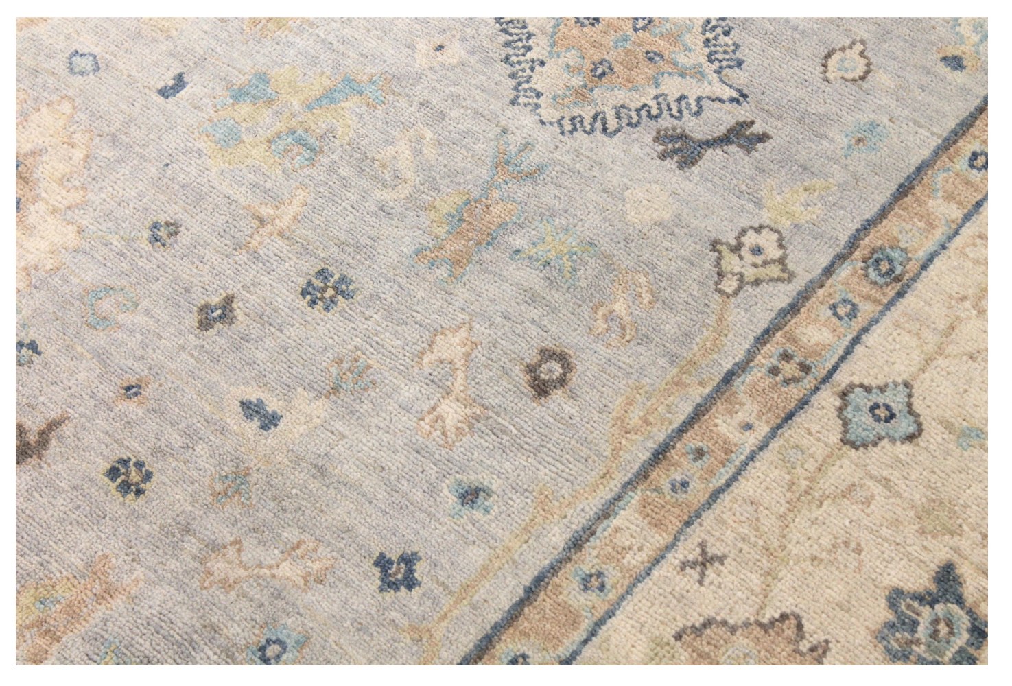 6x9 Oushak Hand Knotted Wool Area Rug - MR028504